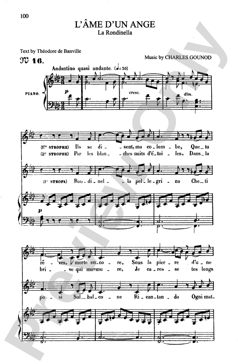 Gounod: Songs, Volume I, Medium Voice (French)