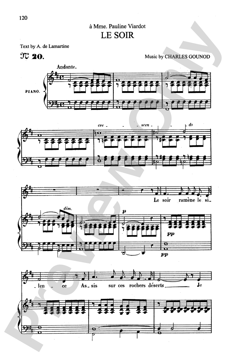 Gounod: Songs, Volume I, Medium Voice (French)