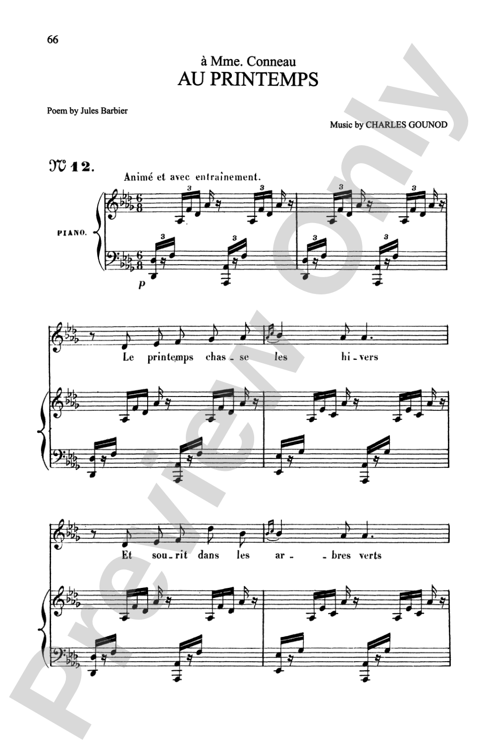 Gounod: Songs, Volume II, High Voice (French)
