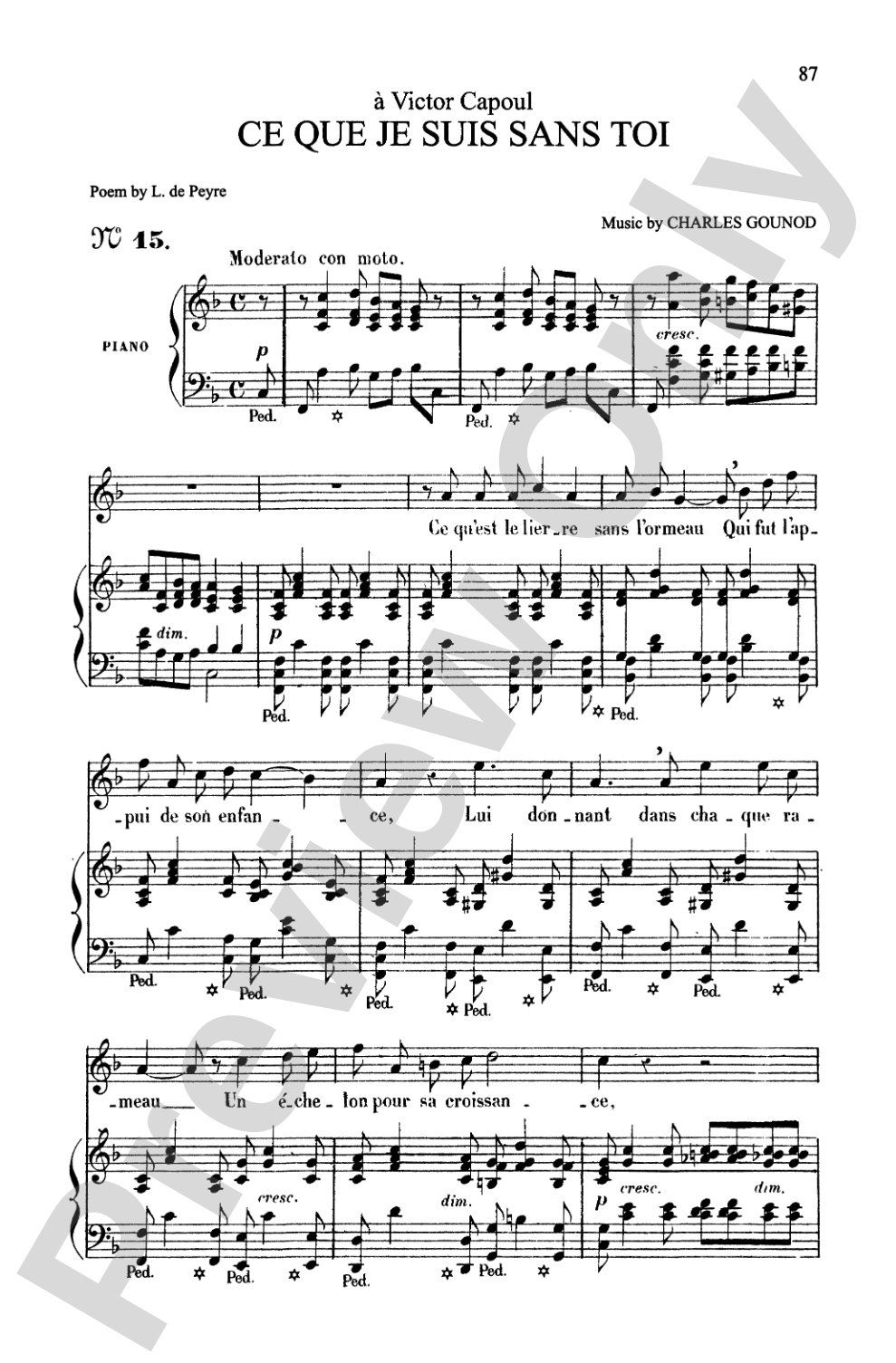 Gounod: Songs, Volume II, High Voice (French)