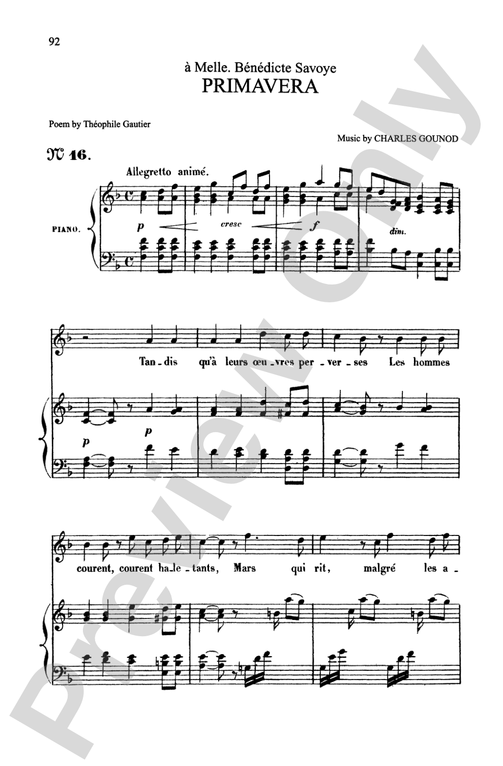 Gounod: Songs, Volume II, High Voice (French)