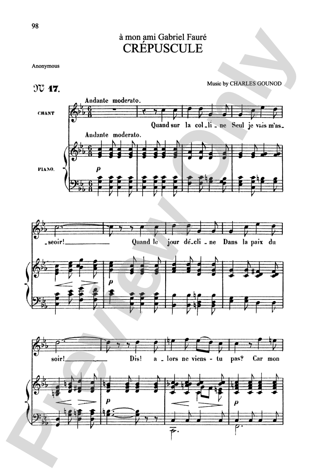 Gounod: Songs, Volume II, High Voice (French)