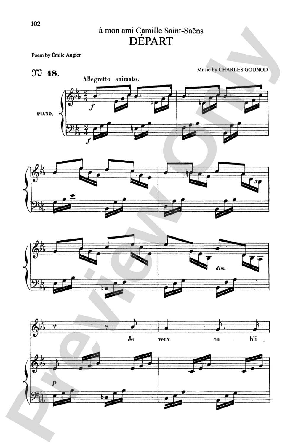 Gounod: Songs, Volume II, High Voice (French)