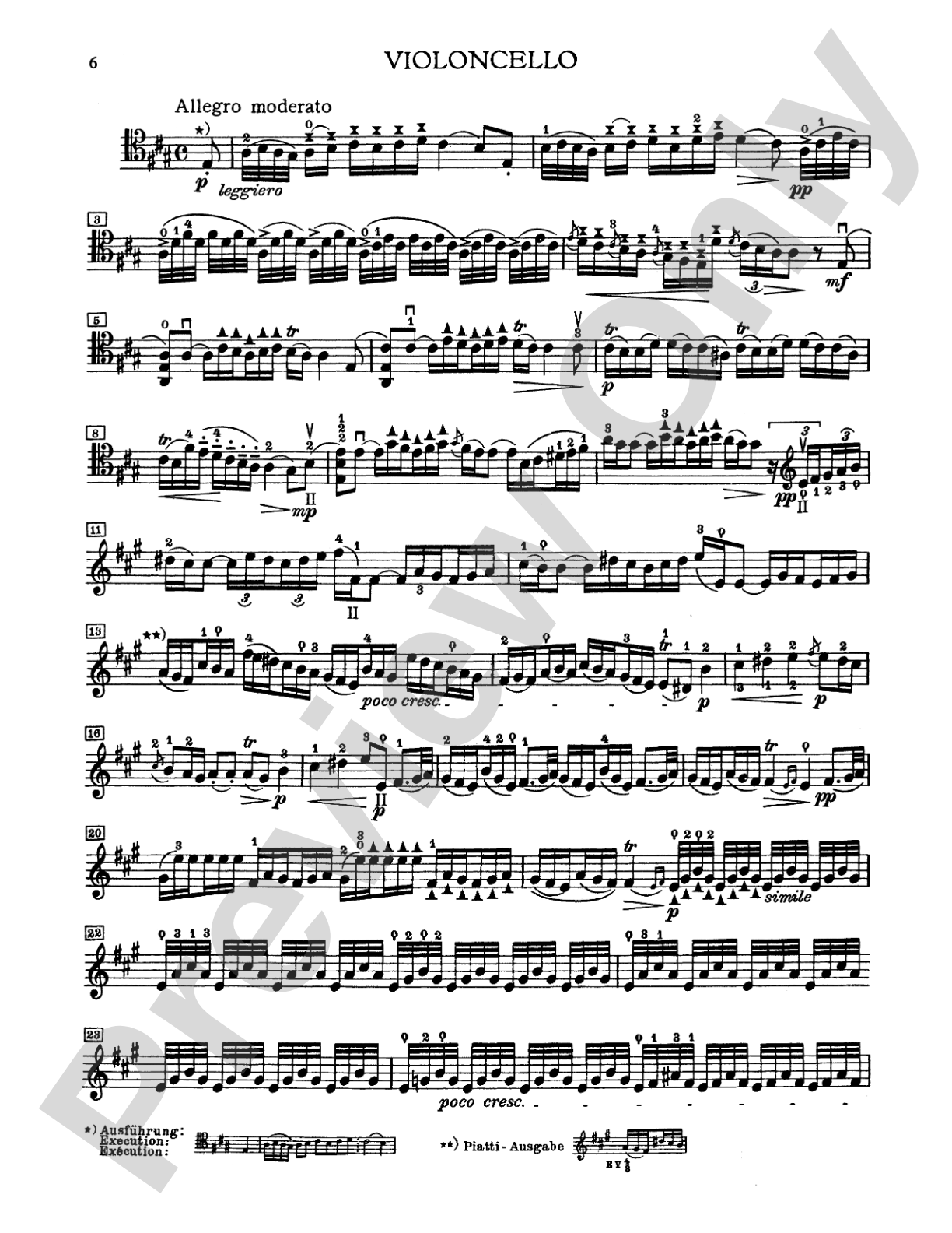 Boccherini: Three Sonatas for Cello and Piano: Cello Book