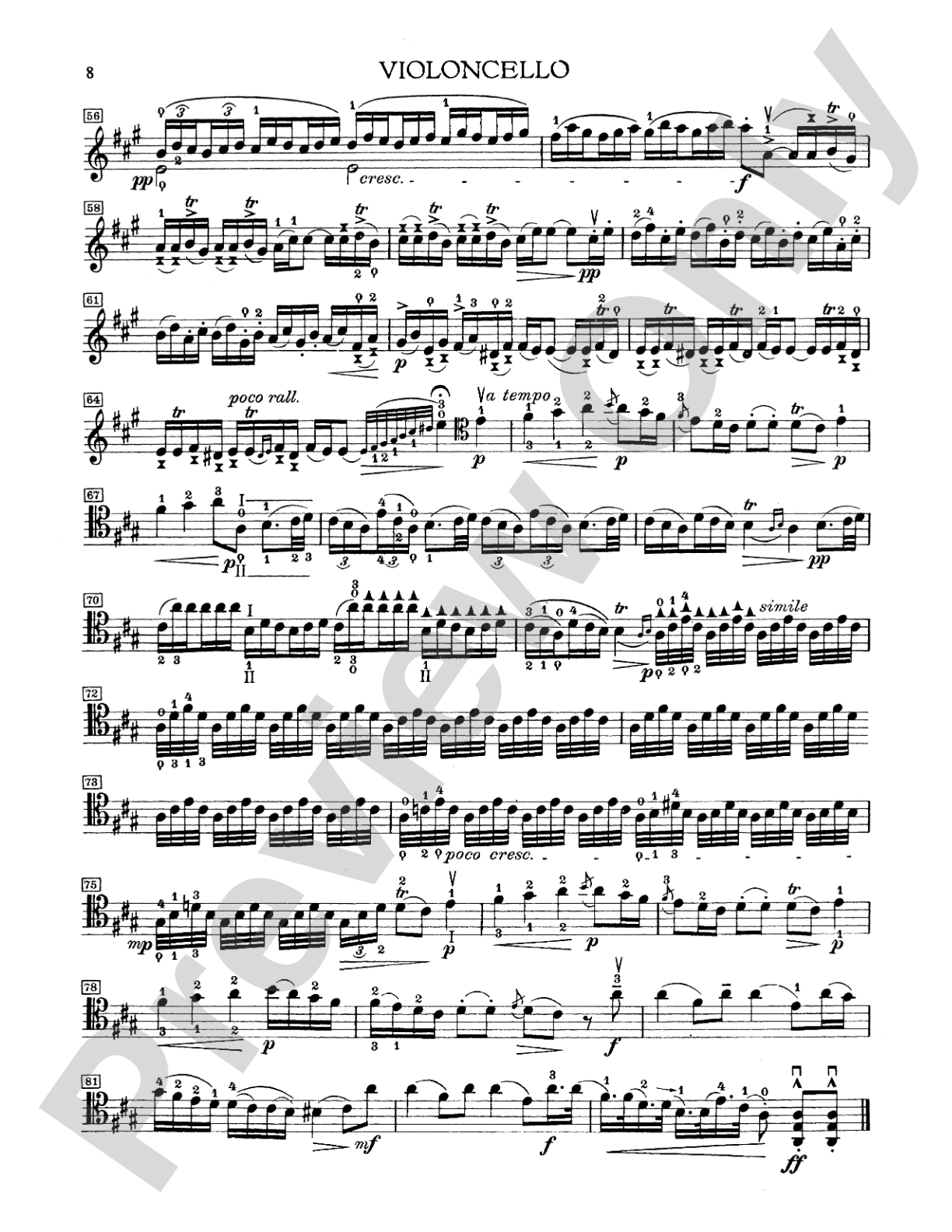 Boccherini: Three Sonatas for Cello and Piano: Cello Book