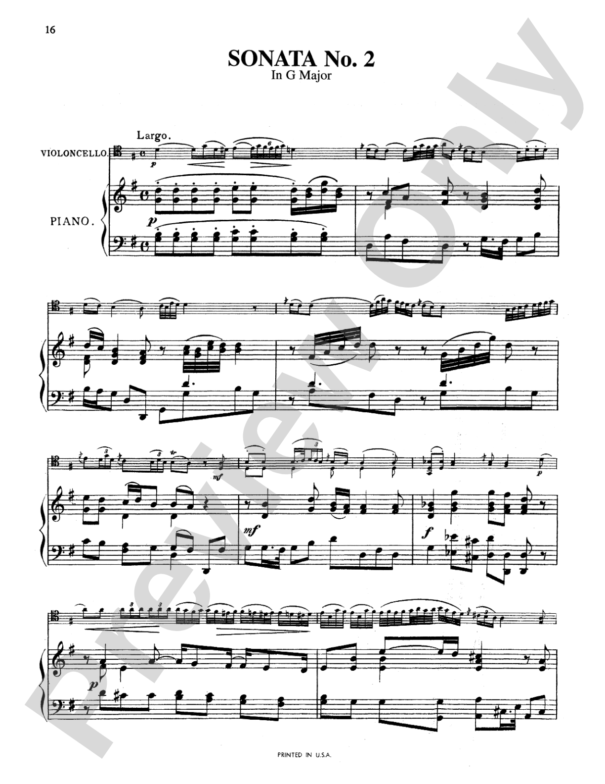 Boccherini: Three Sonatas for Cello and Piano