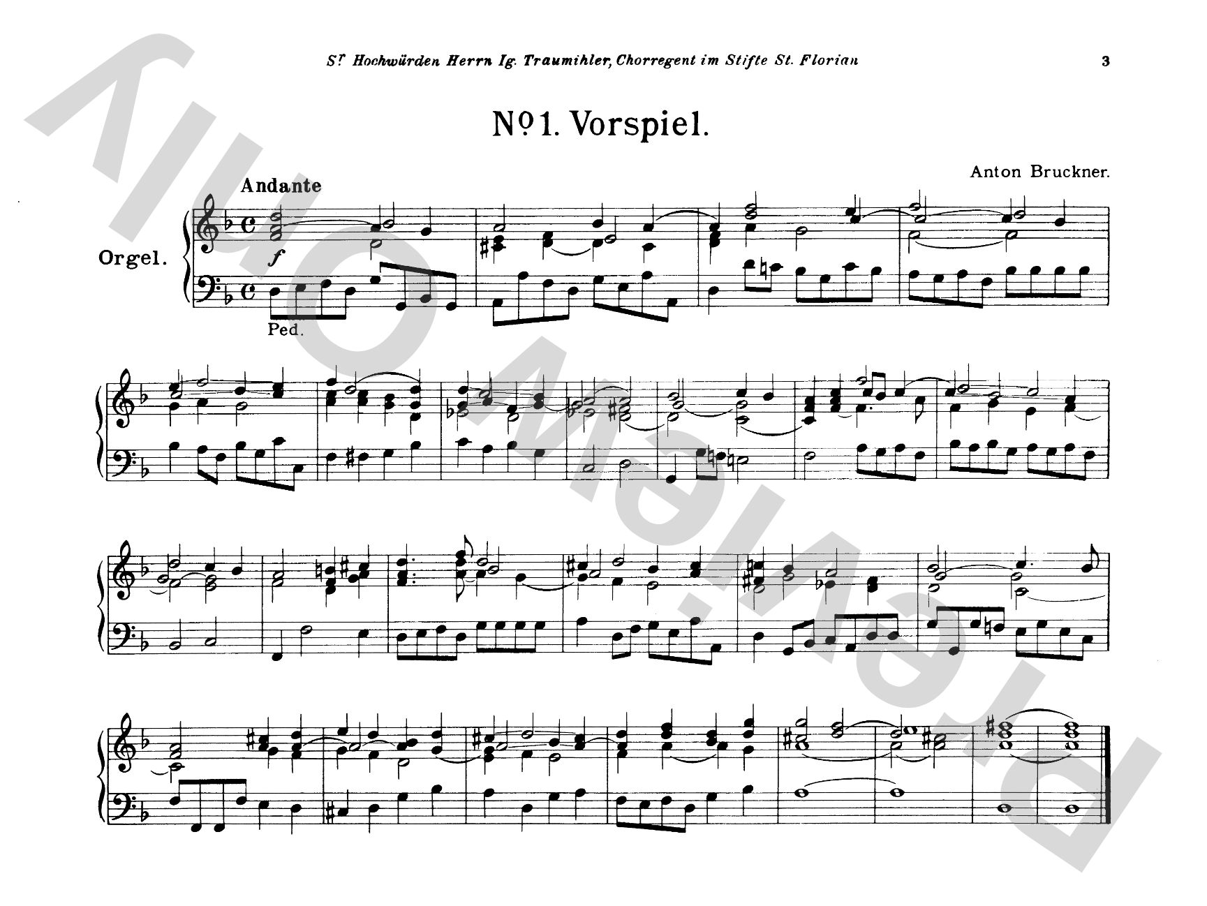 Bruckner: Album of Various Pieces (Including Preludes, Postludes, Transcriptions): Organ Comb Bound Book