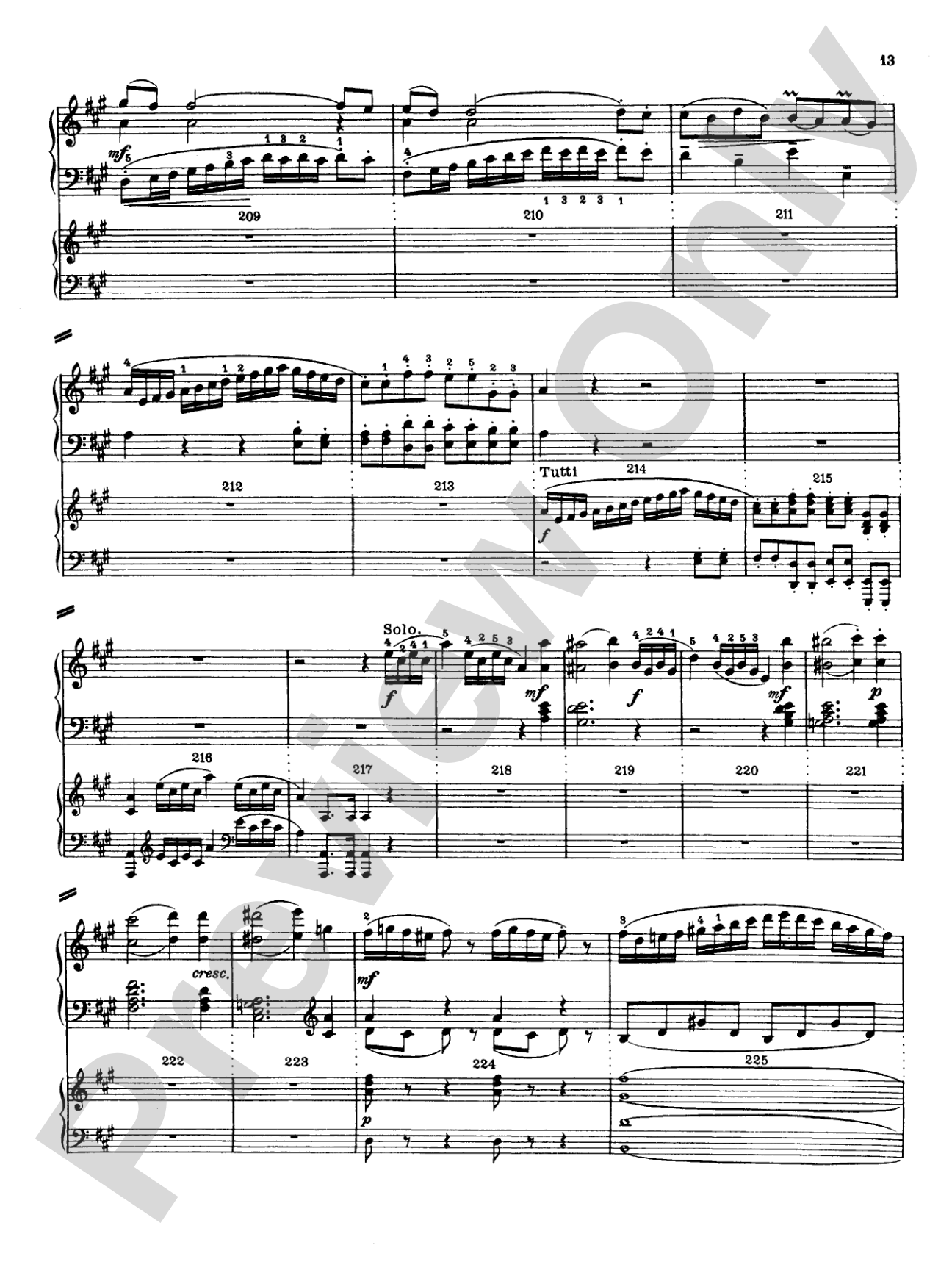 Mozart: Piano Concerto No. 12 in A Major, K. 414: Piano Duo (2 Pianos, 4 Hands) Book (2 copies required)