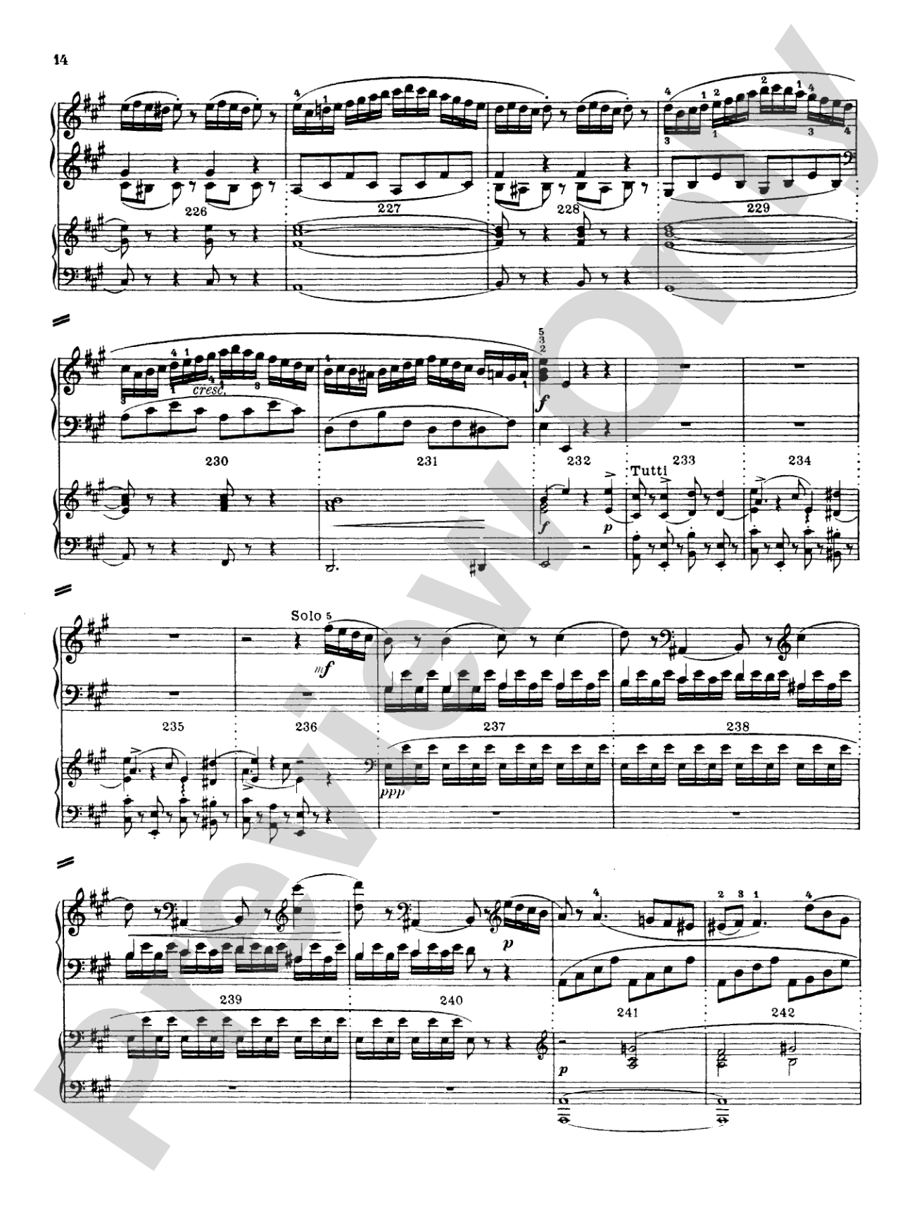 Mozart: Piano Concerto No. 12 in A Major, K. 414: Piano Duo (2 Pianos, 4 Hands) Book (2 copies required)