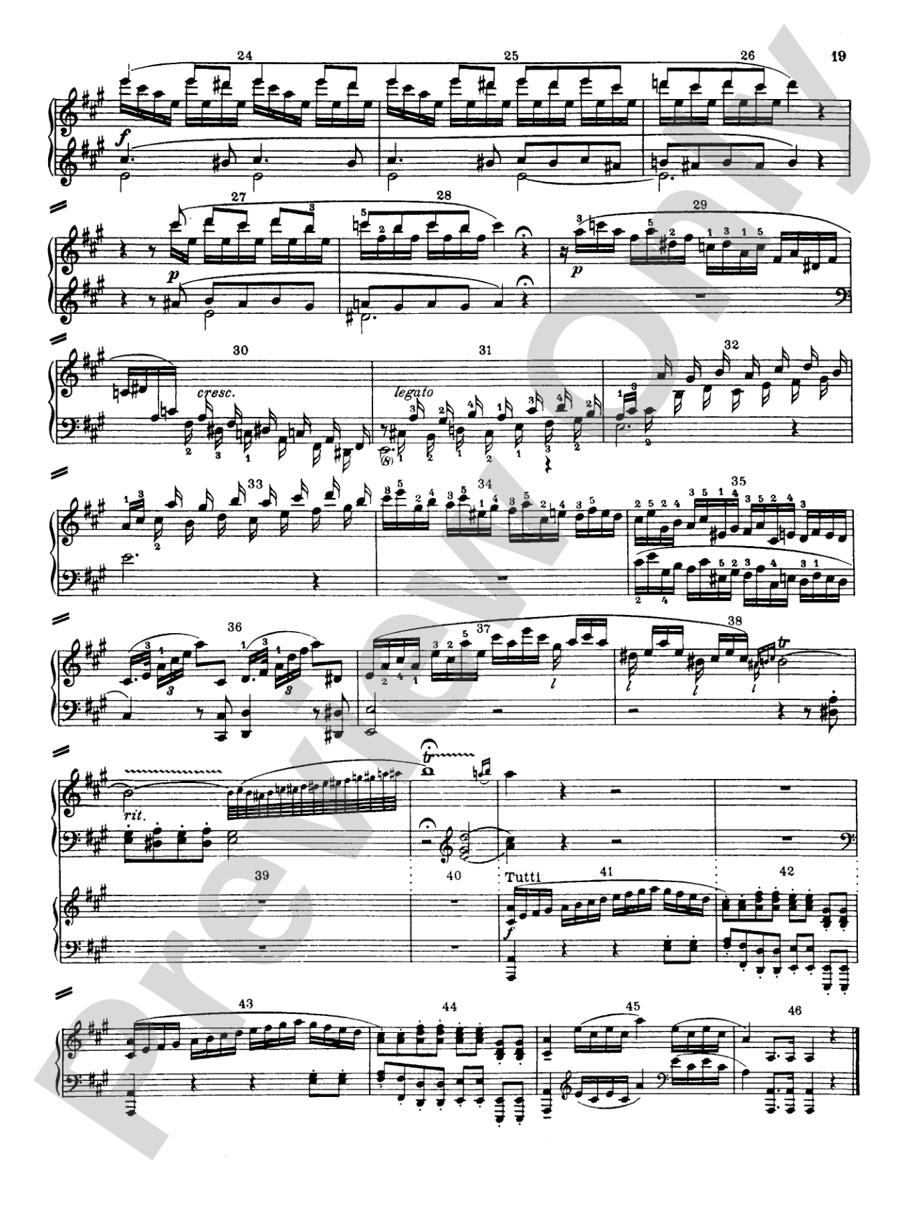 Mozart: Piano Concerto No. 12 in A Major, K. 414: Piano Duo (2 Pianos, 4 Hands) Book (2 copies required)