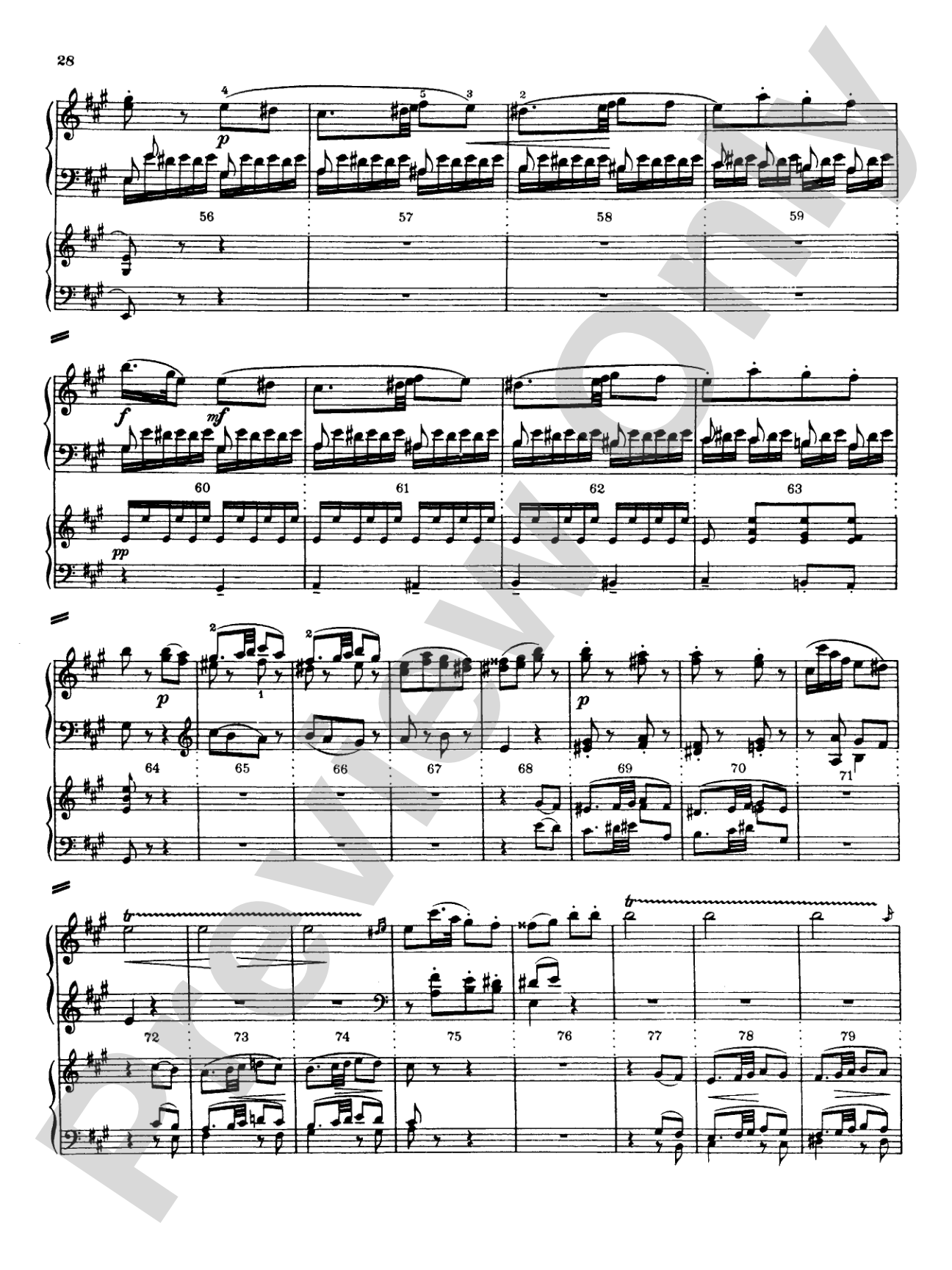 Mozart: Piano Concerto No. 12 in A Major, K. 414: Piano Duo (2 Pianos, 4 Hands) Book (2 copies required)