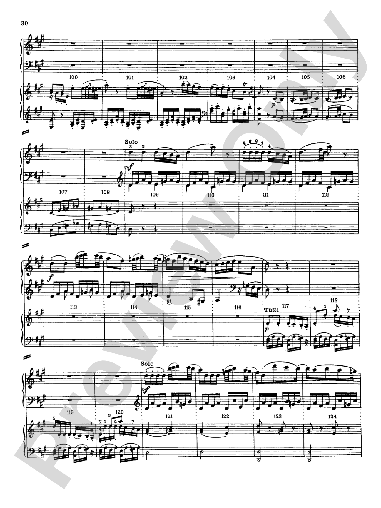 Mozart: Piano Concerto No. 12 in A Major, K. 414: Piano Duo (2 Pianos, 4 Hands) Book (2 copies required)