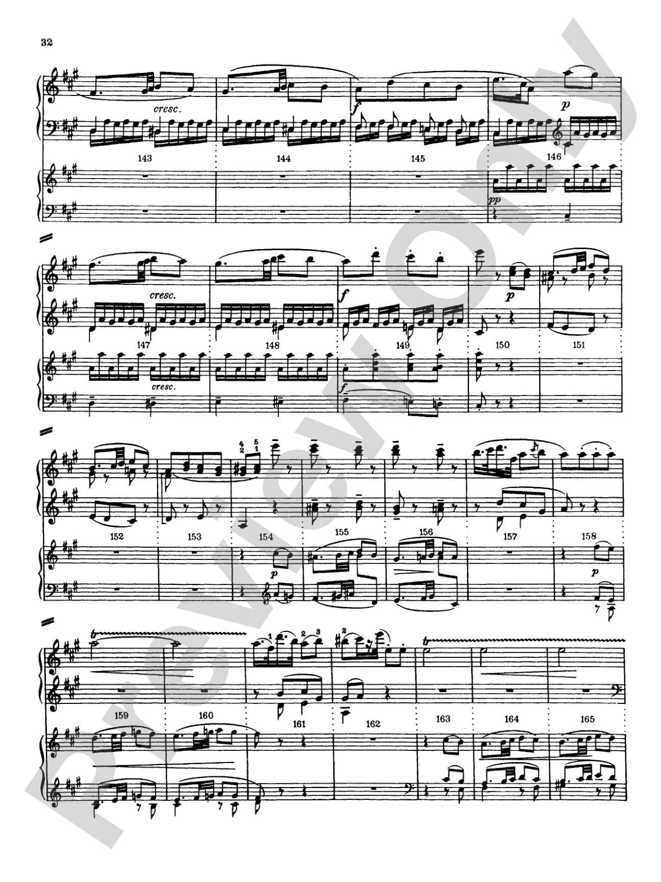 Mozart: Piano Concerto No. 12 in A Major, K. 414: Piano Duo (2 Pianos, 4 Hands) Book (2 copies required)