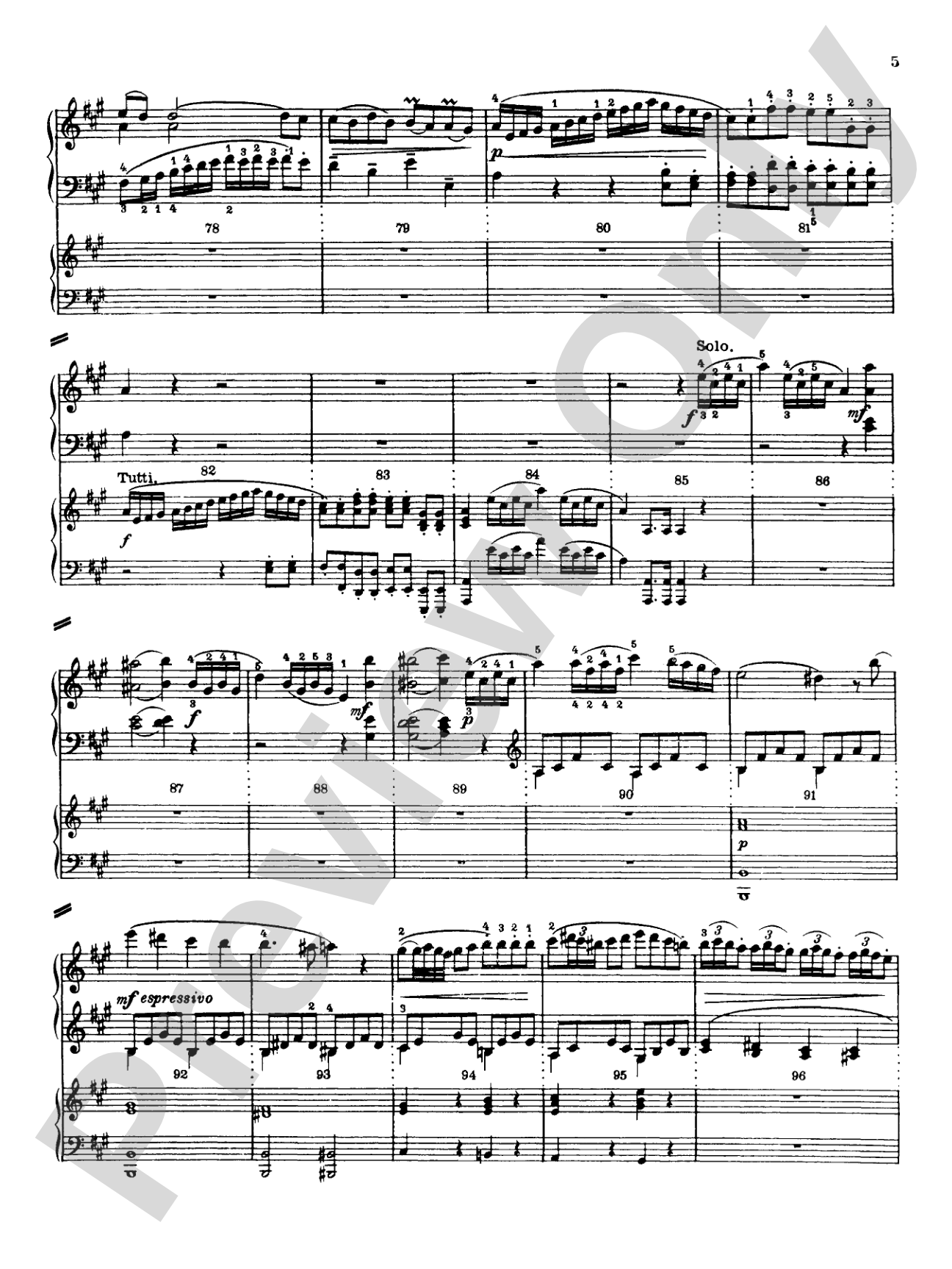 Mozart: Piano Concerto No. 12 in A Major, K. 414: Piano Duo (2 Pianos, 4 Hands) Book (2 copies required)