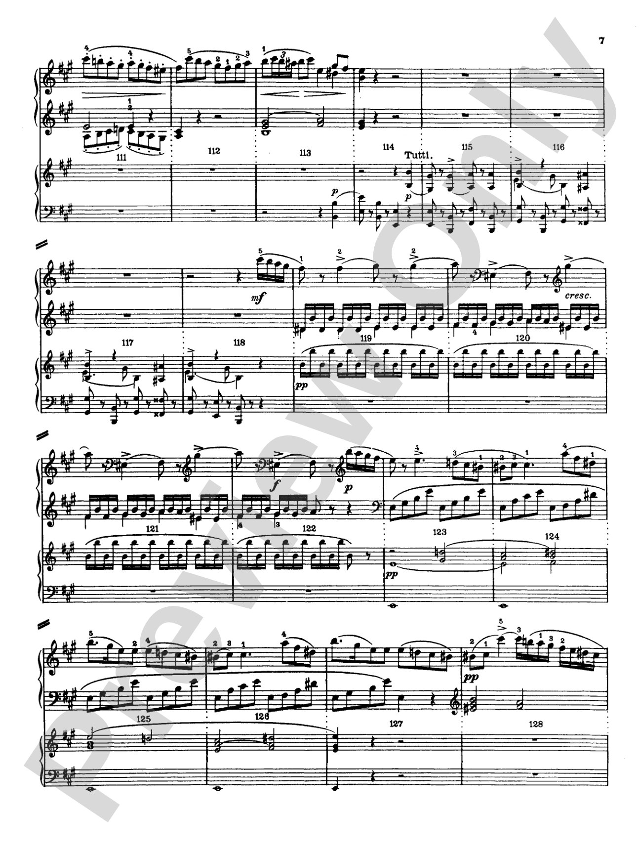 Mozart: Piano Concerto No. 12 in A Major, K. 414: Piano Duo (2 Pianos, 4 Hands) Book (2 copies required)