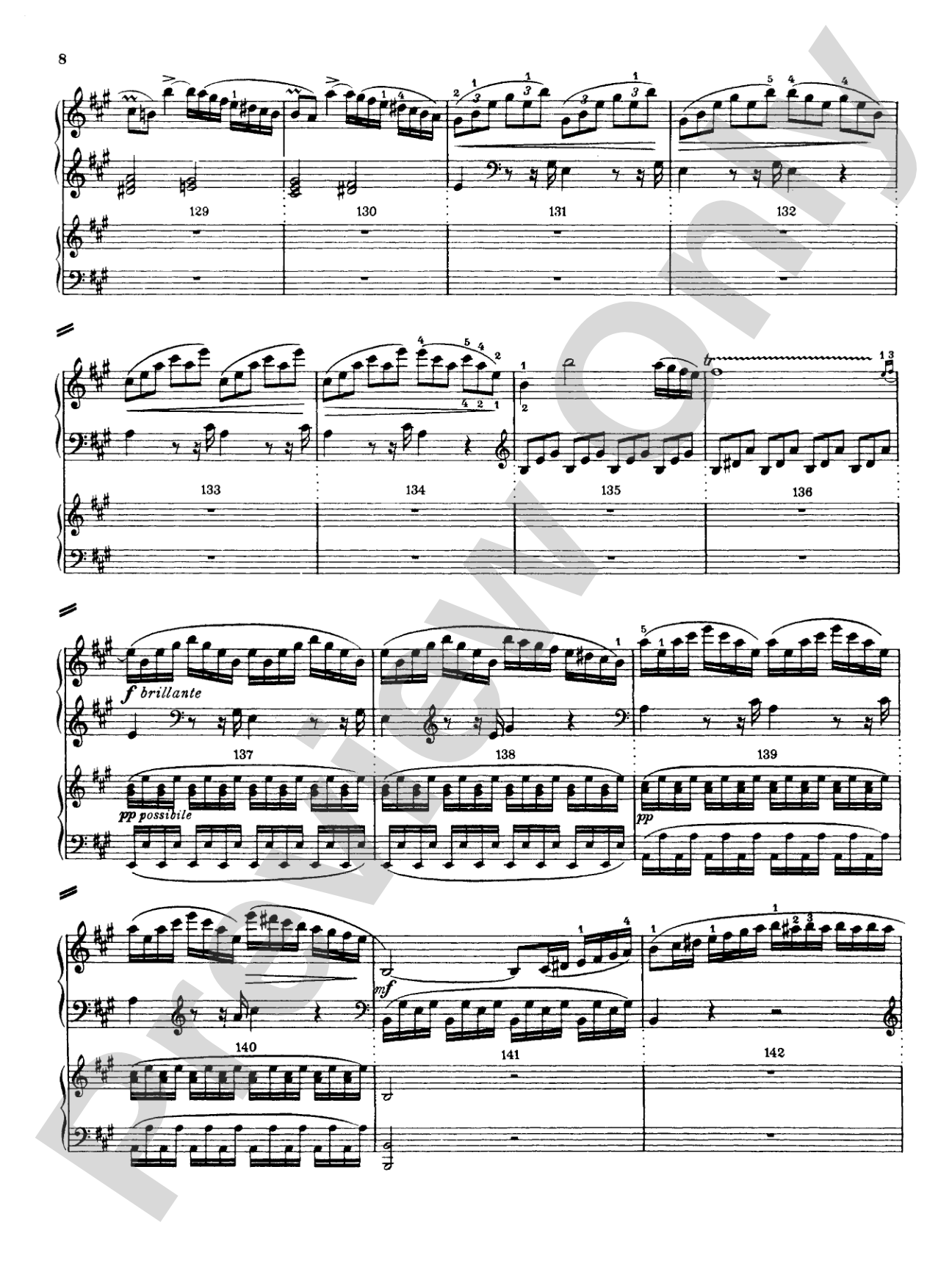 Mozart: Piano Concerto No. 12 in A Major, K. 414: Piano Duo (2 Pianos, 4 Hands) Book (2 copies required)