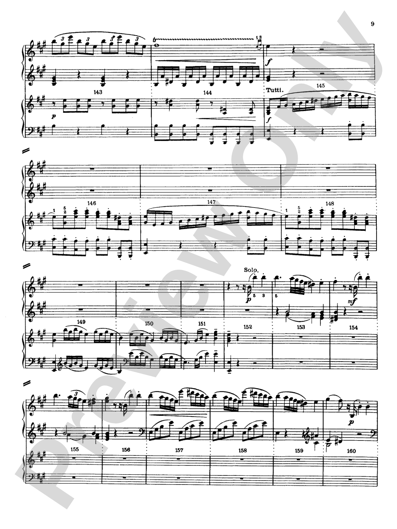 Mozart: Piano Concerto No. 12 in A Major, K. 414: Piano Duo (2 Pianos, 4 Hands) Book (2 copies required)
