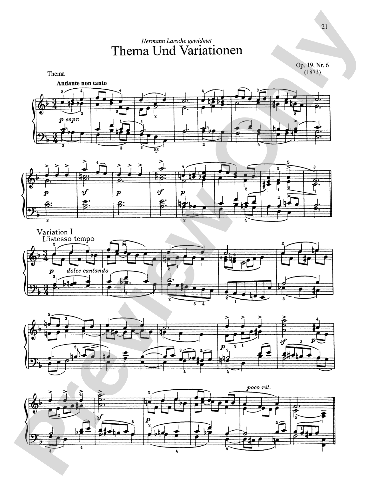Tchaikovsky: Selected Works, Volume I