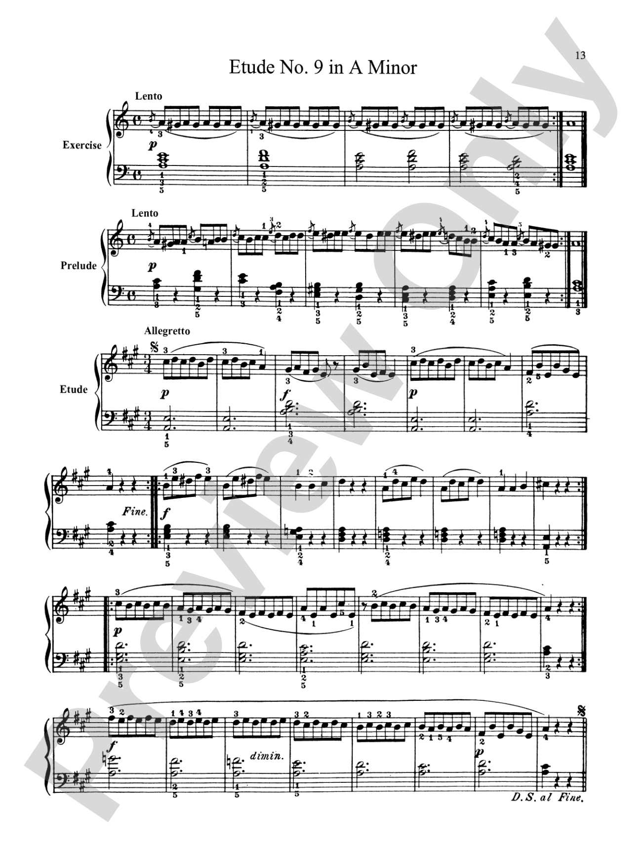 Bertini: Forty-nine Etudes, Op. 101 & 166