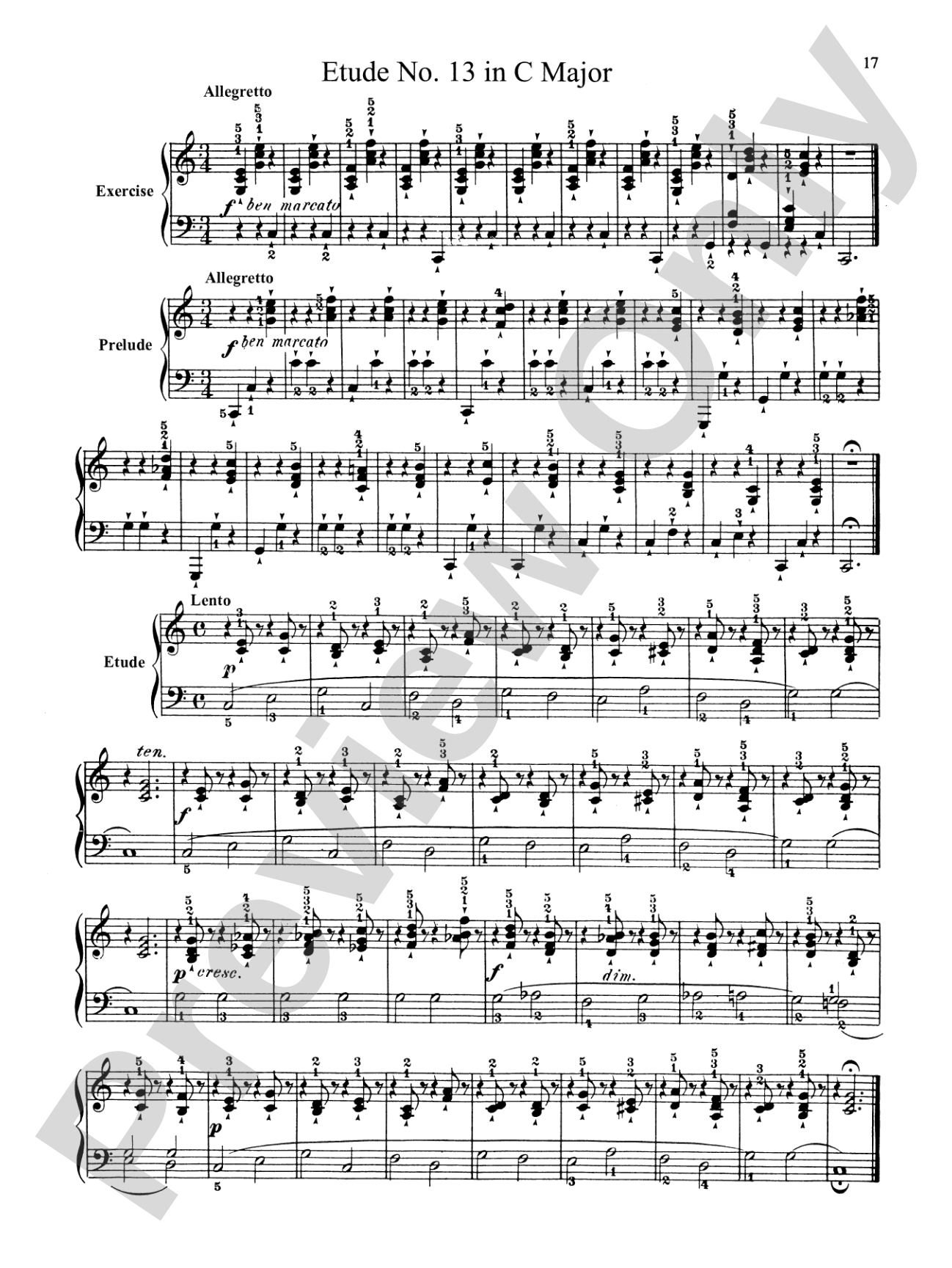 Bertini: Forty-nine Etudes, Op. 101 & 166