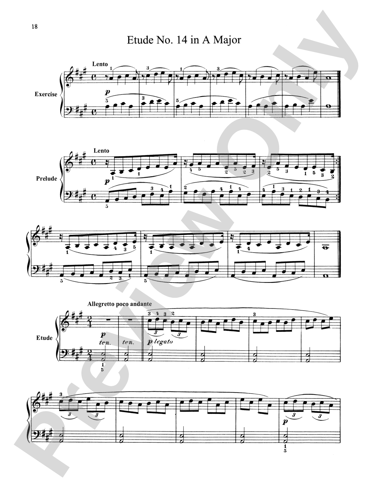 Bertini: Forty-nine Etudes, Op. 101 & 166