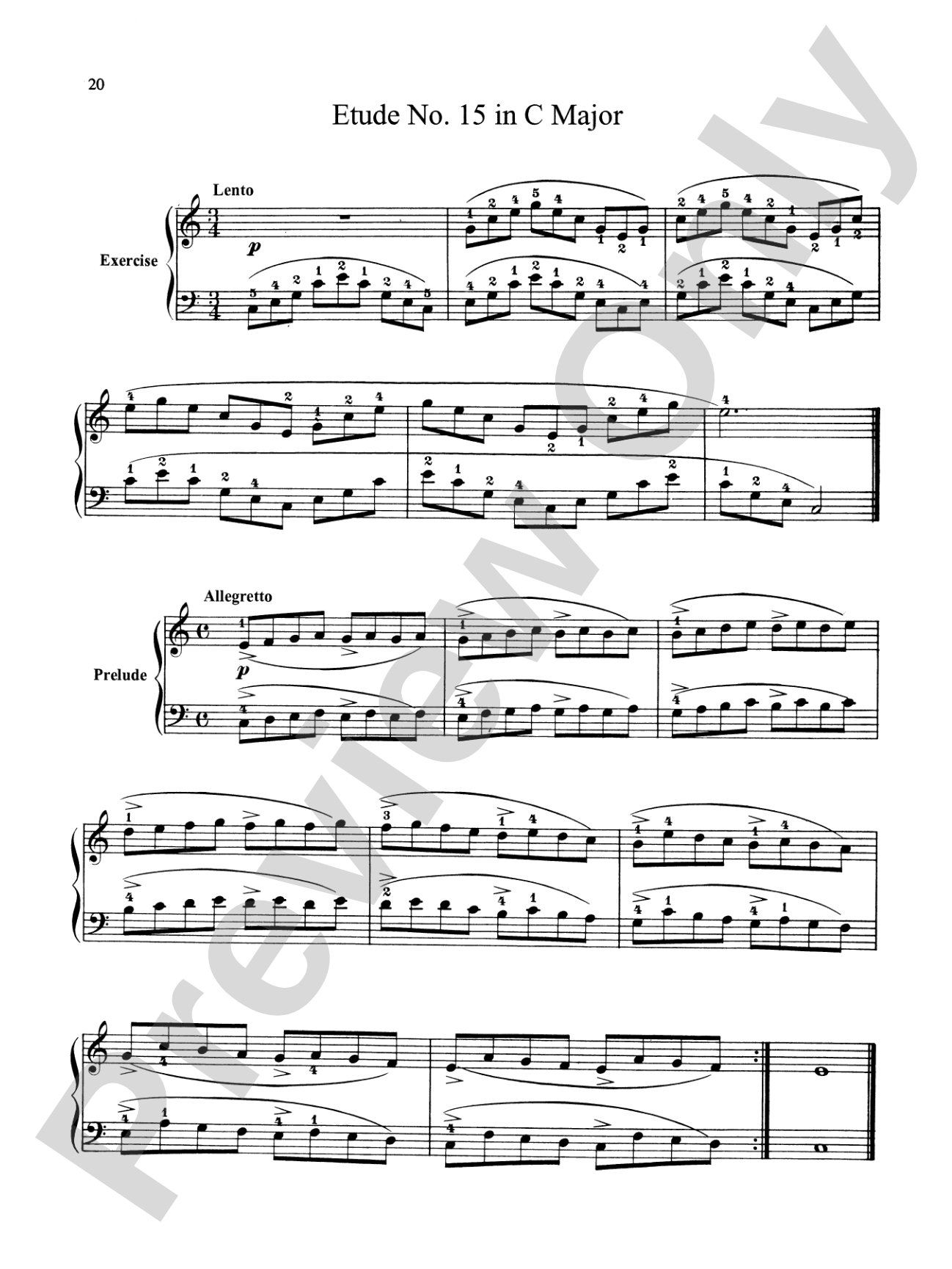 Bertini: Forty-nine Etudes, Op. 101 & 166