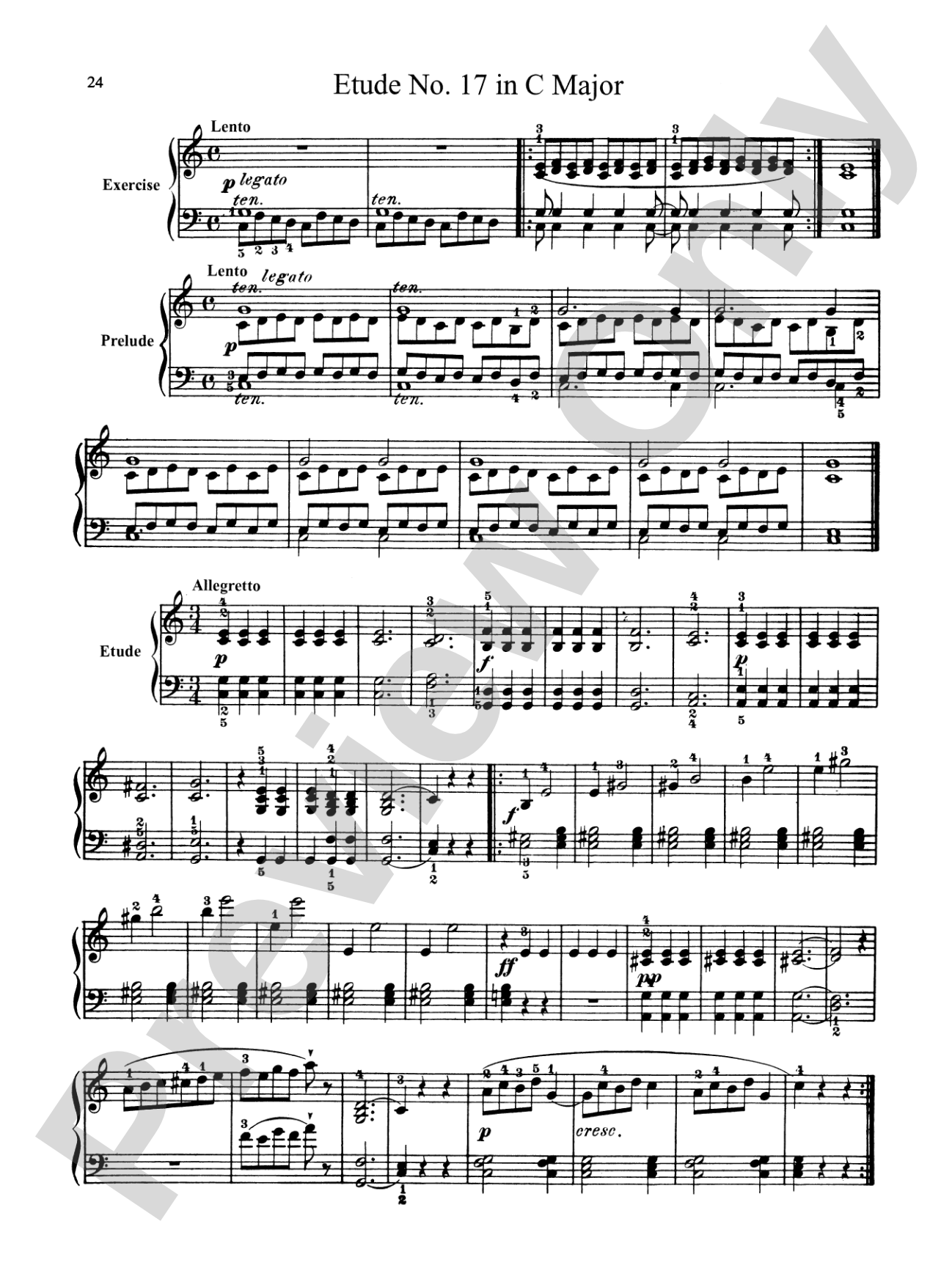 Bertini: Forty-nine Etudes, Op. 101 & 166