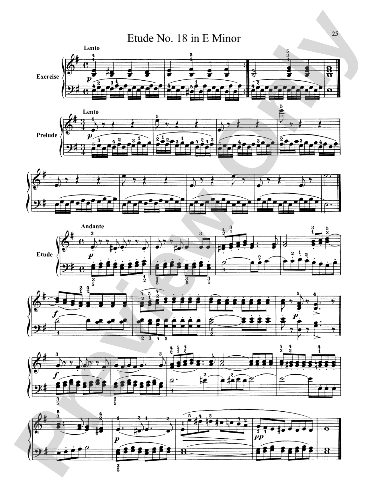 Bertini: Forty-nine Etudes, Op. 101 & 166