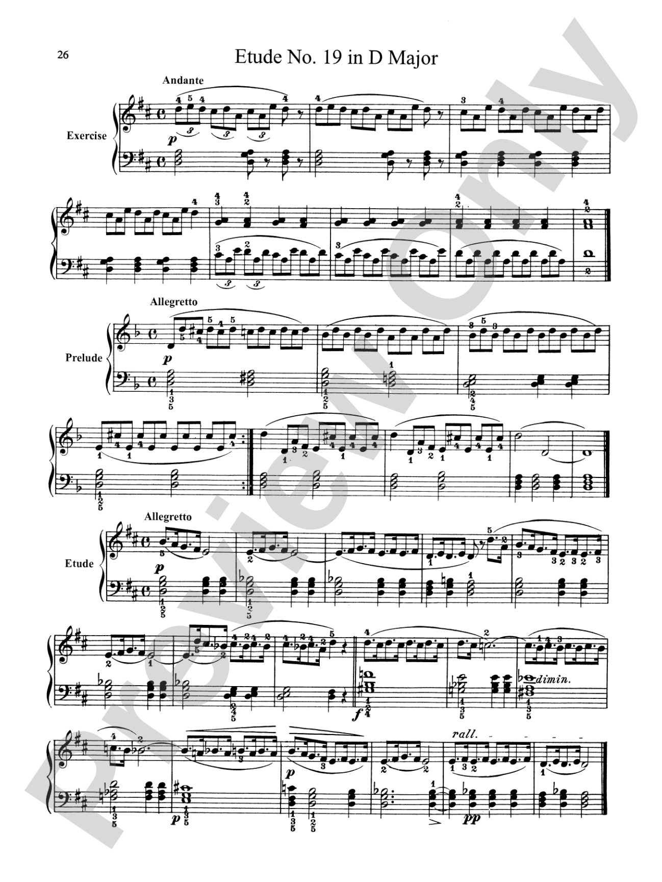 Bertini: Forty-nine Etudes, Op. 101 & 166