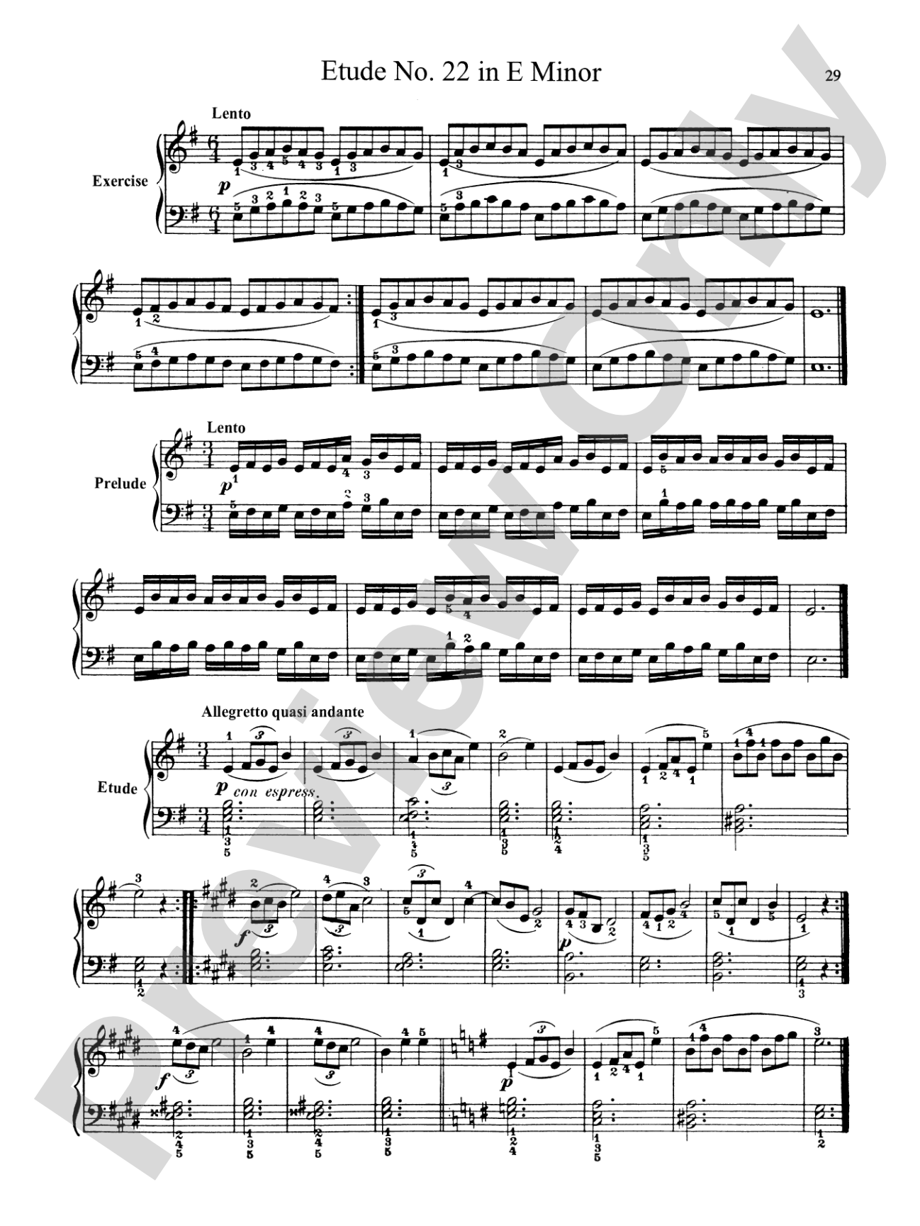 Bertini: Forty-nine Etudes, Op. 101 & 166