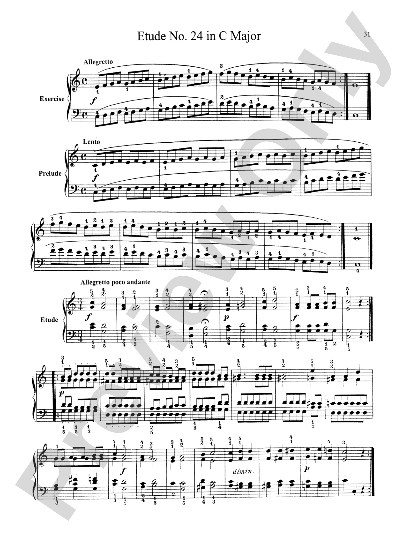 Bertini: Forty-nine Etudes, Op. 101 & 166