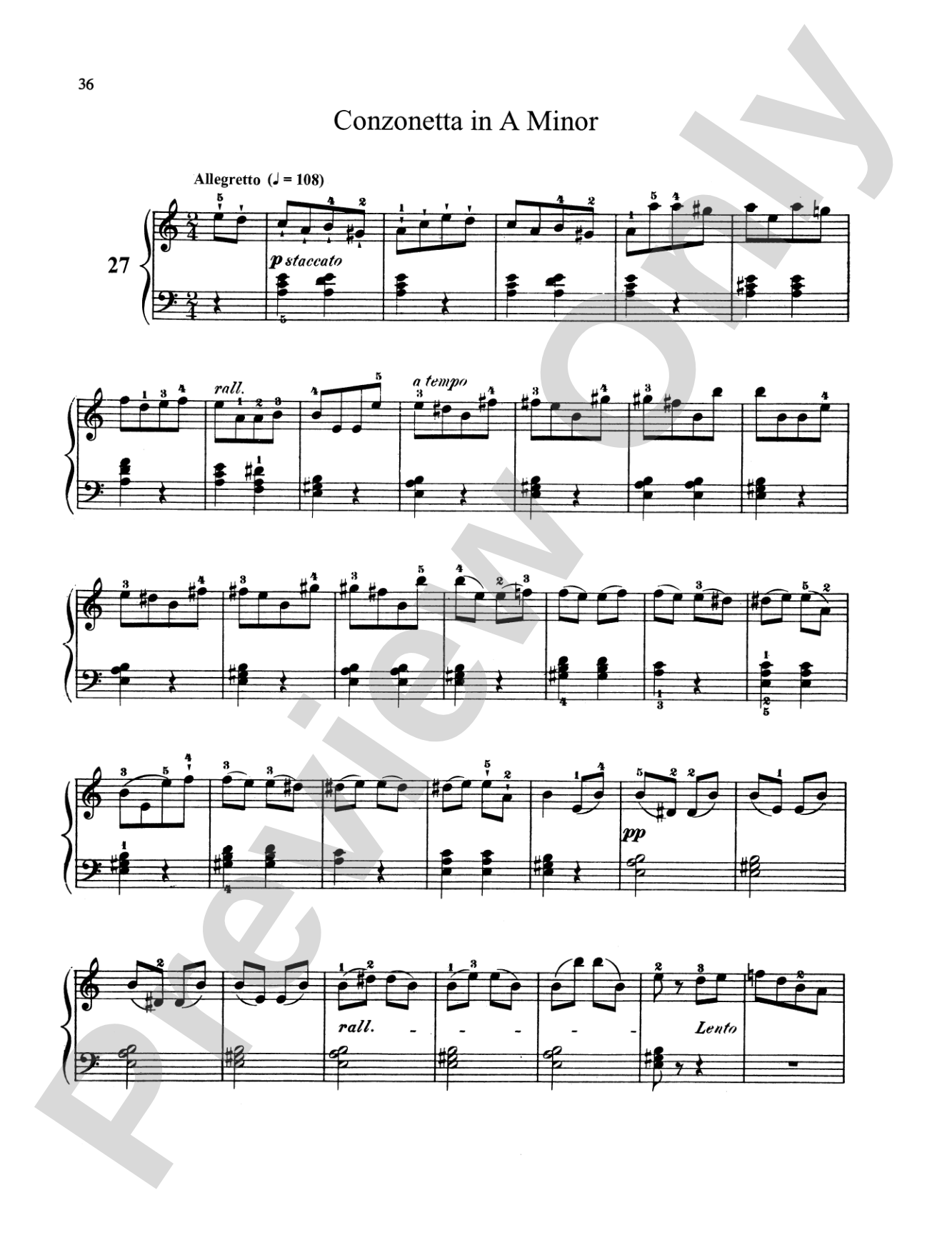 Bertini: Forty-nine Etudes, Op. 101 & 166