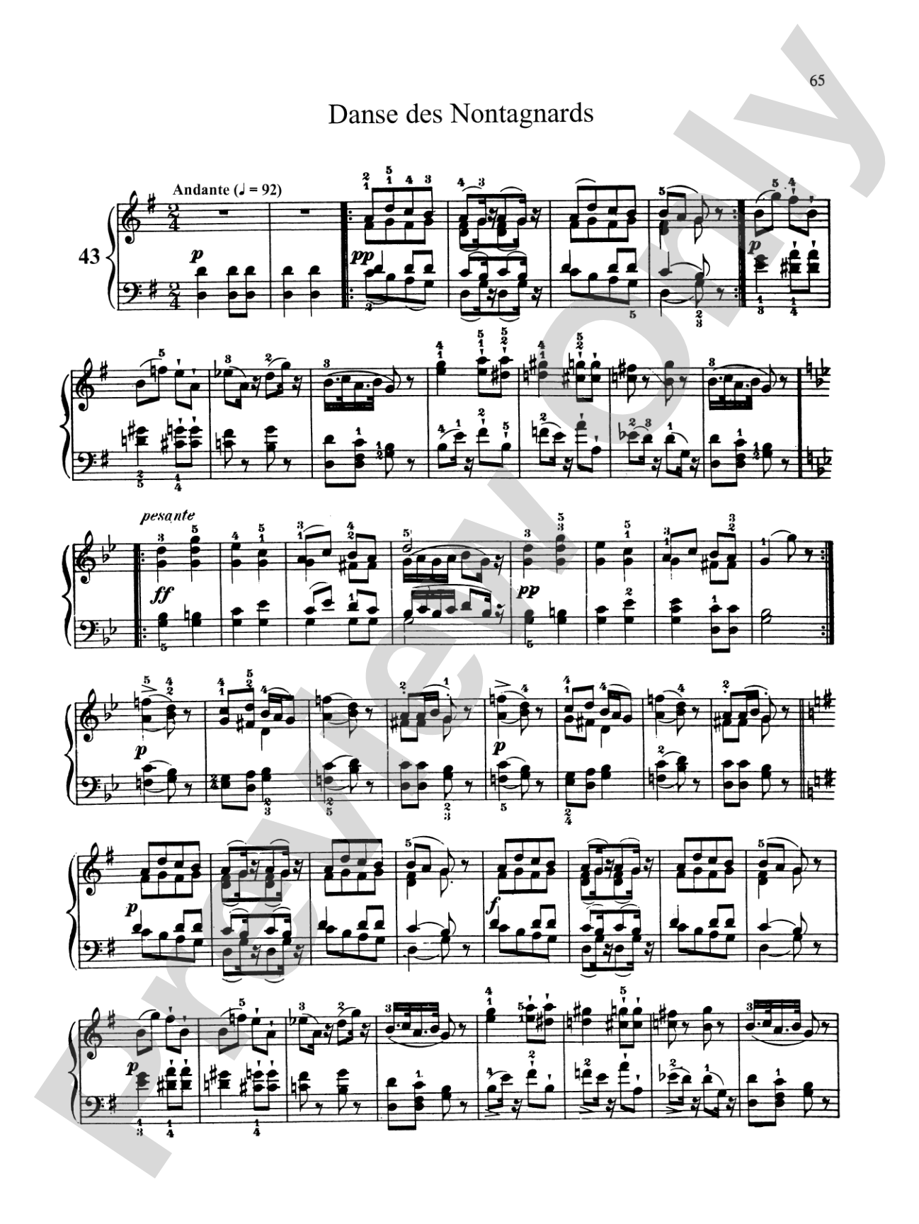 Bertini: Forty-nine Etudes, Op. 101 & 166
