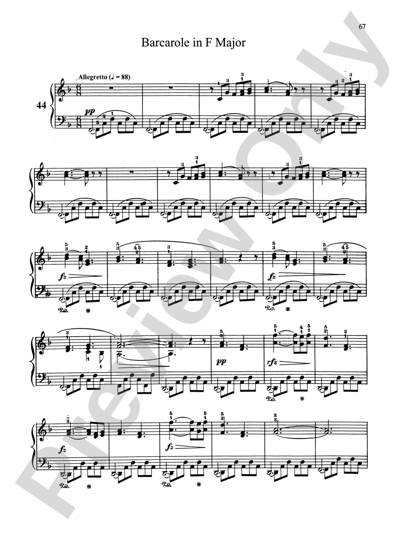 Bertini: Forty-nine Etudes, Op. 101 & 166