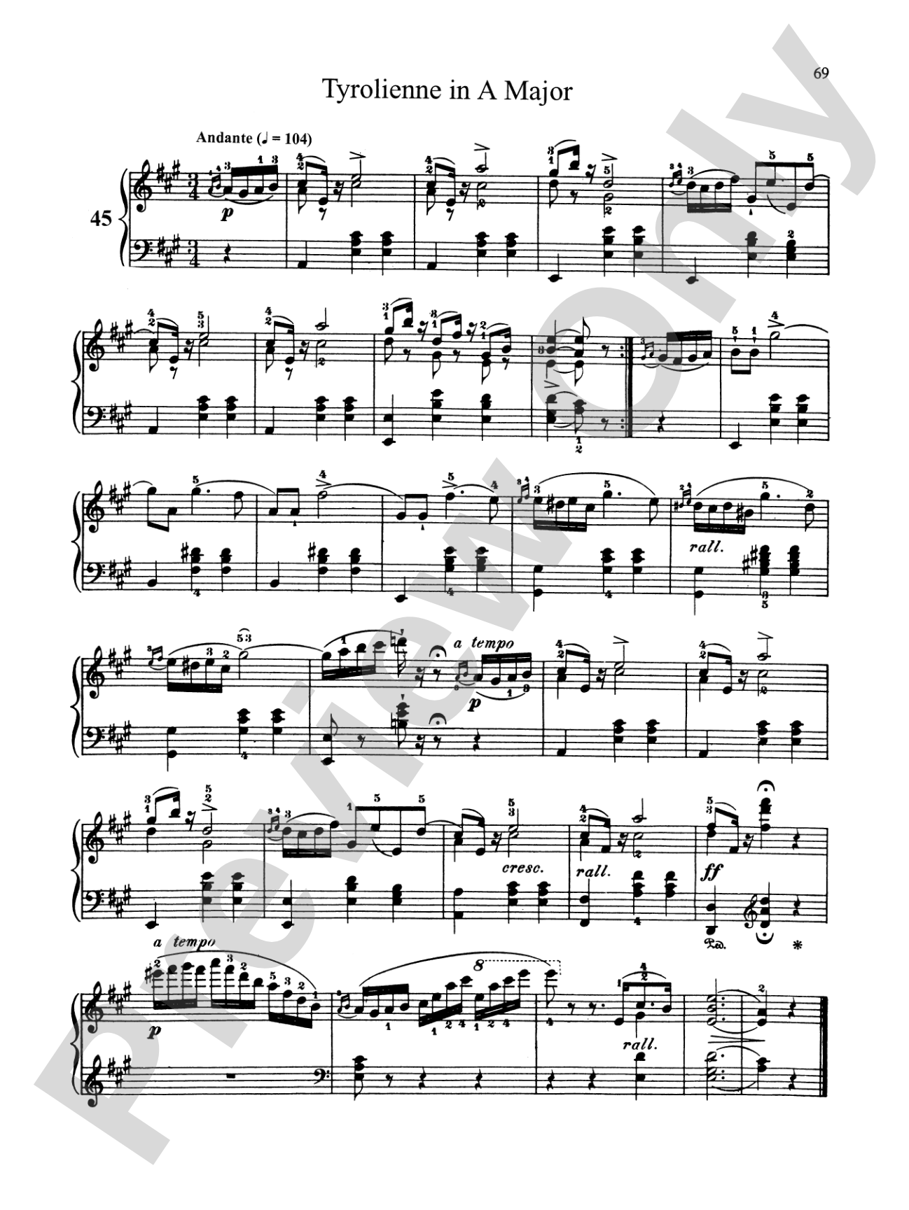 Bertini: Forty-nine Etudes, Op. 101 & 166