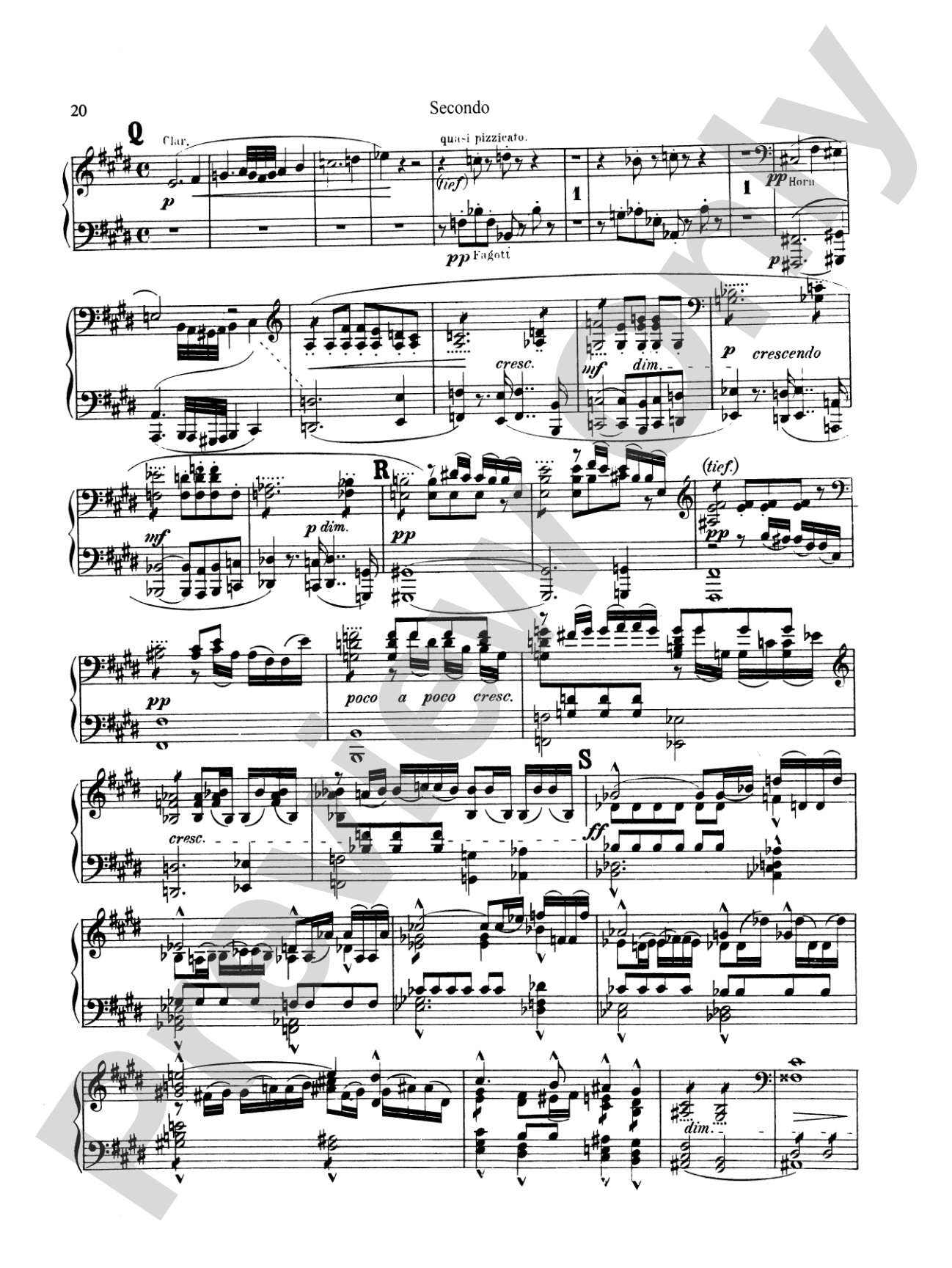 Bruckner: Symphony No. 7 in E Major (ISBN: 076926431X): Piano Duet (1 Piano, 4 Hands) Book