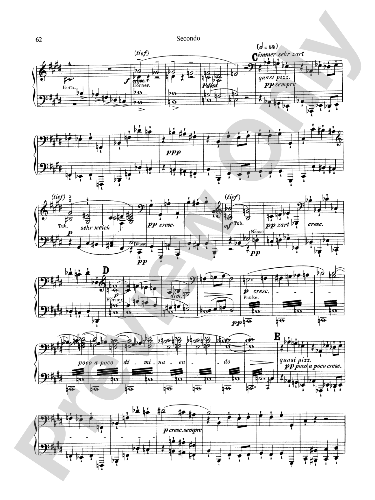 Bruckner: Symphony No. 7 in E Major (ISBN: 076926431X)