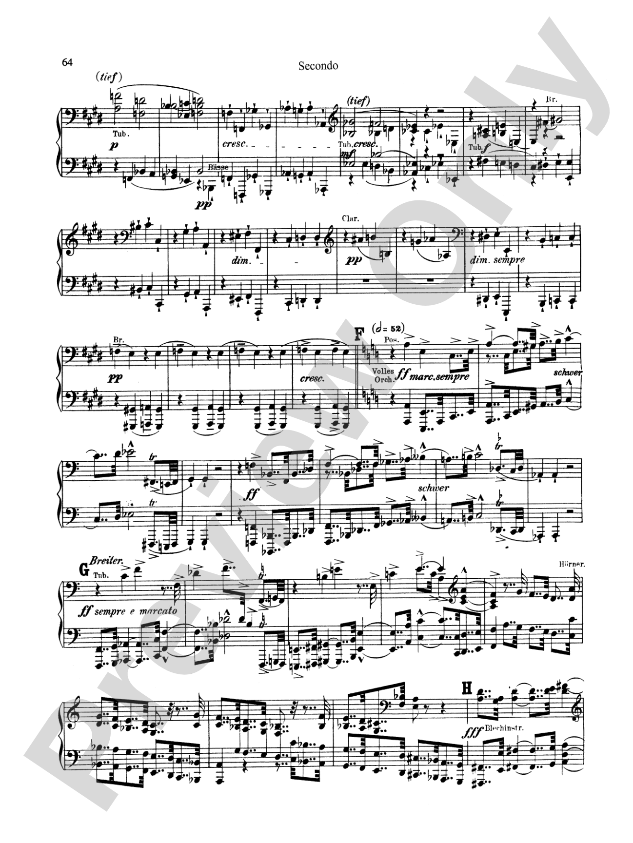 Bruckner: Symphony No. 7 in E Major (ISBN: 076926431X)