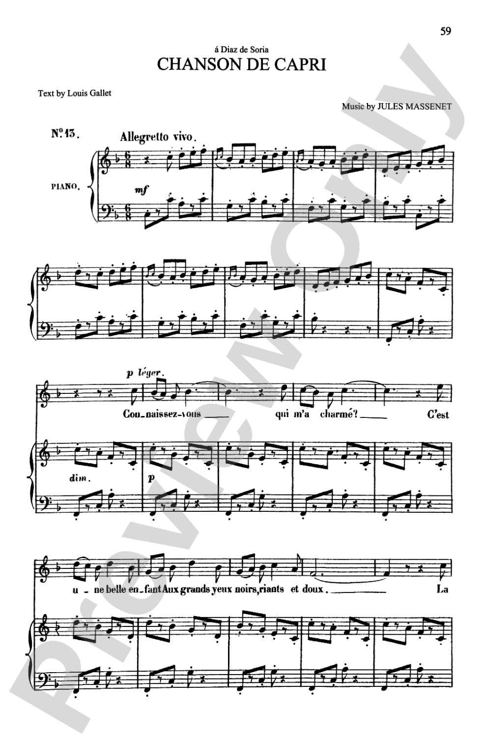 Massenet: Songs, Volume I, High Voice (French)