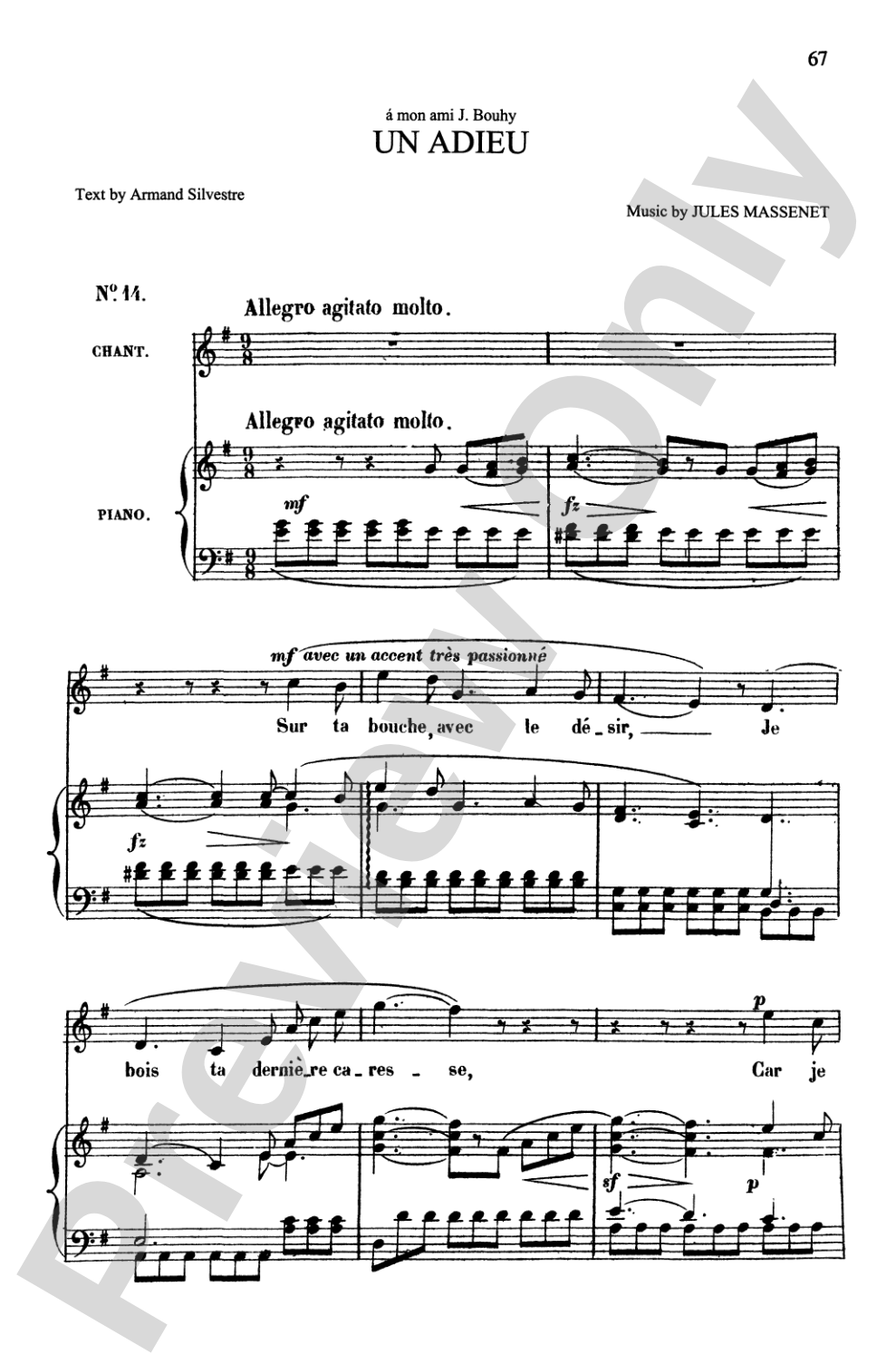 Massenet: Songs, Volume I, High Voice (French)