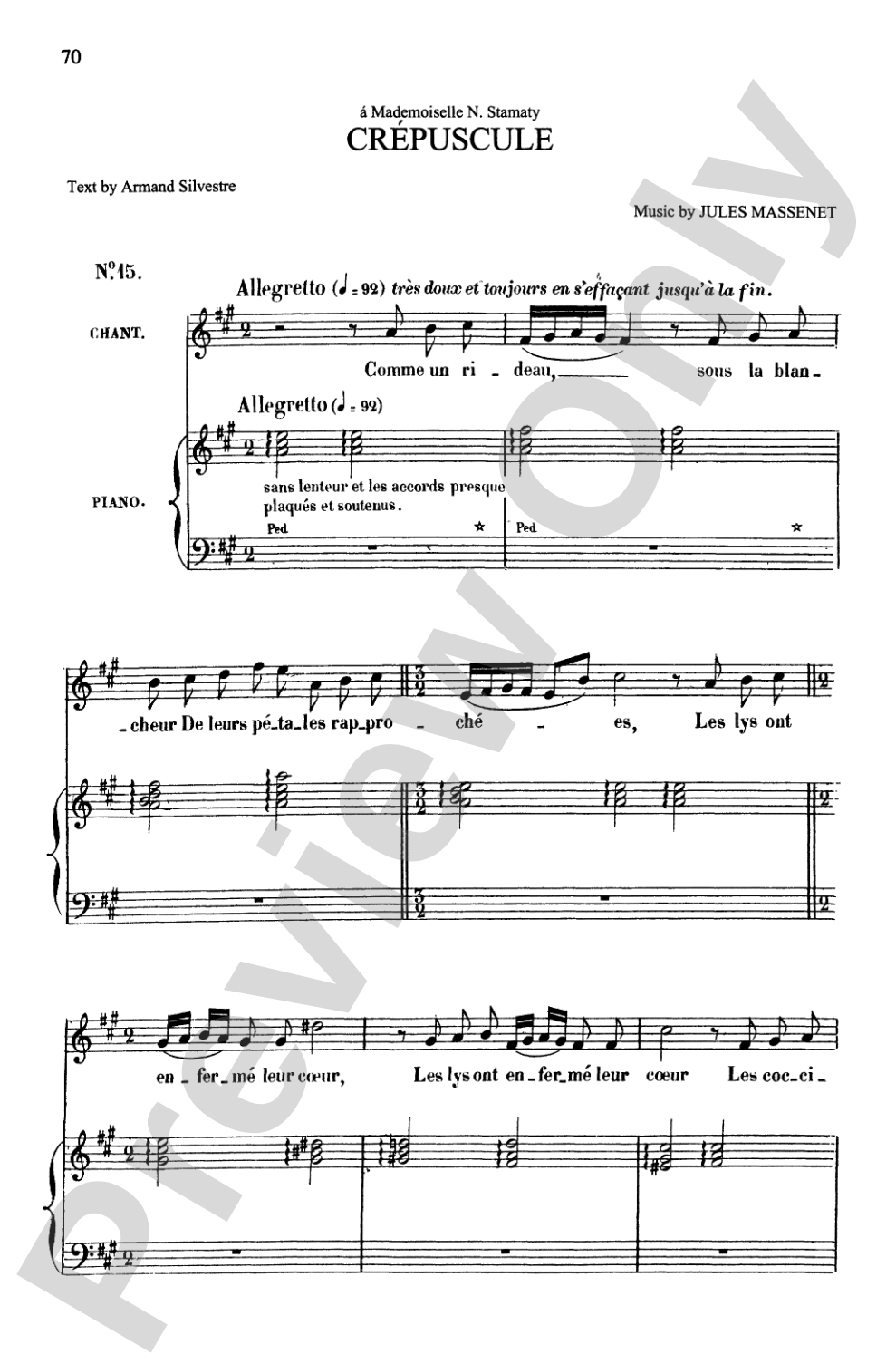 Massenet: Songs, Volume I, High Voice (French)