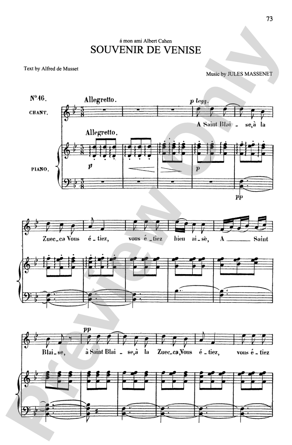 Massenet: Songs, Volume I, High Voice (French)