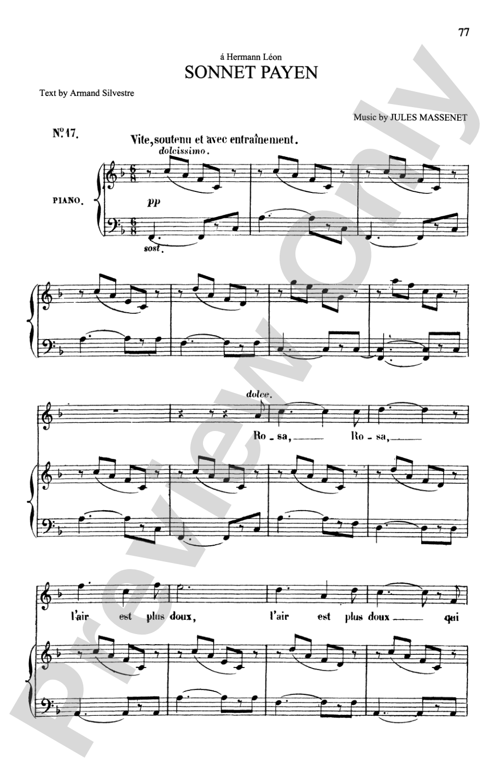 Massenet: Songs, Volume I, High Voice (French)