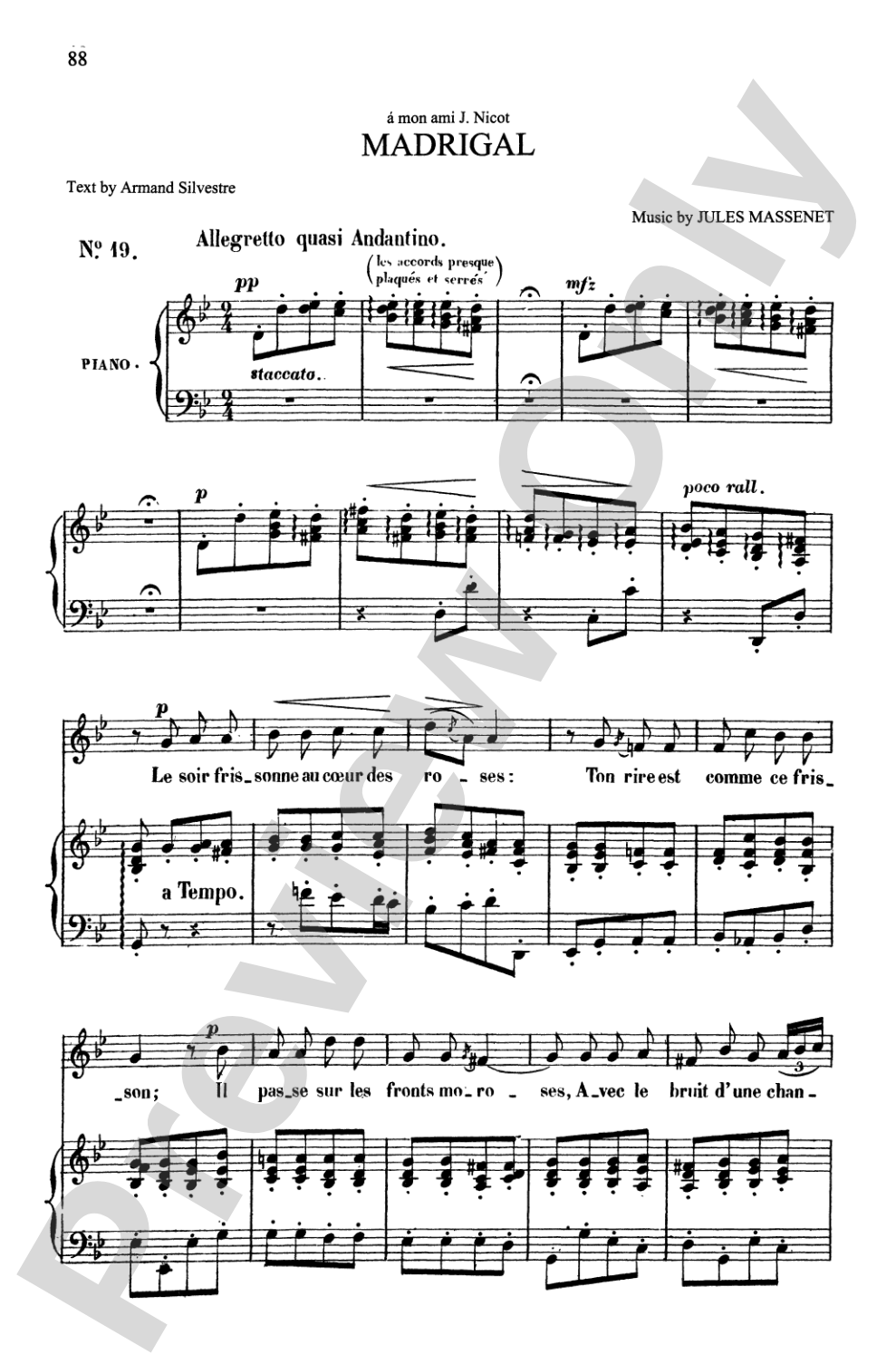 Massenet: Songs, Volume I, High Voice (French)