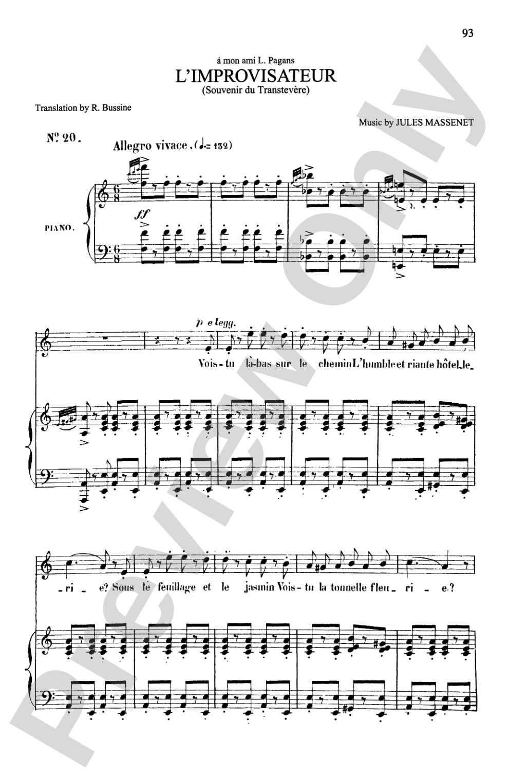 Massenet: Songs, Volume I, High Voice (French)