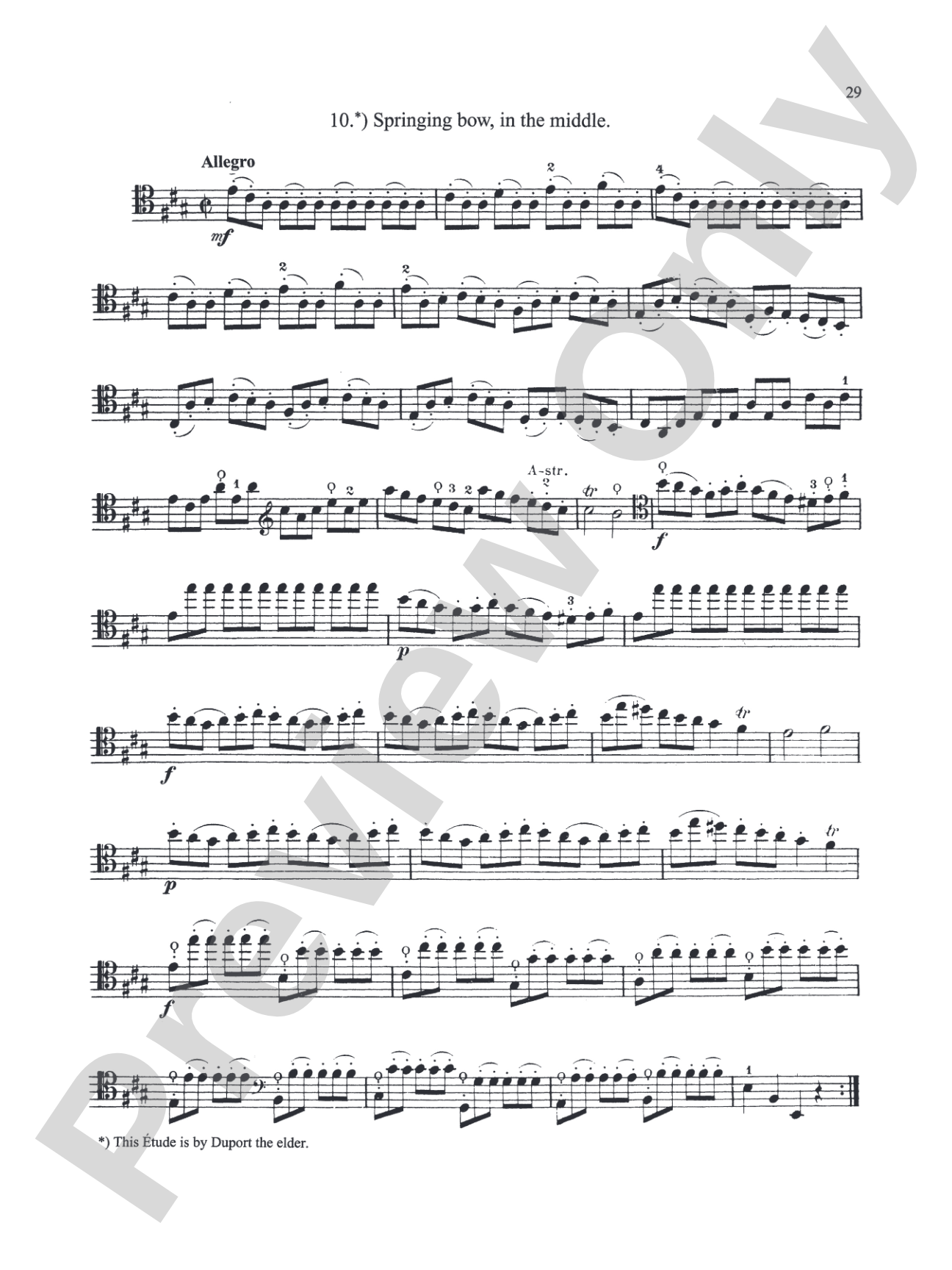 Duport: Twenty-one Etudes