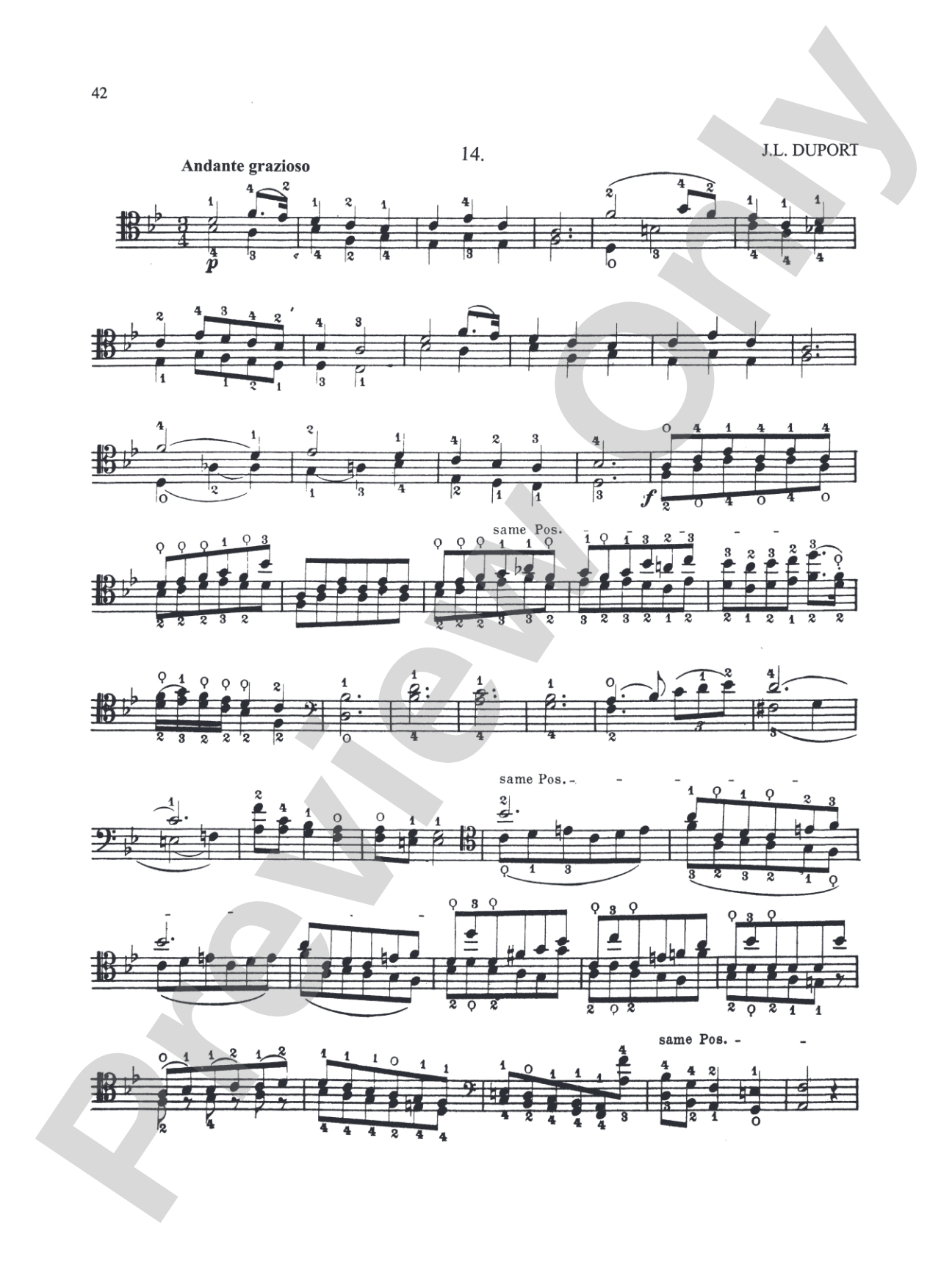 Duport: Twenty-one Etudes