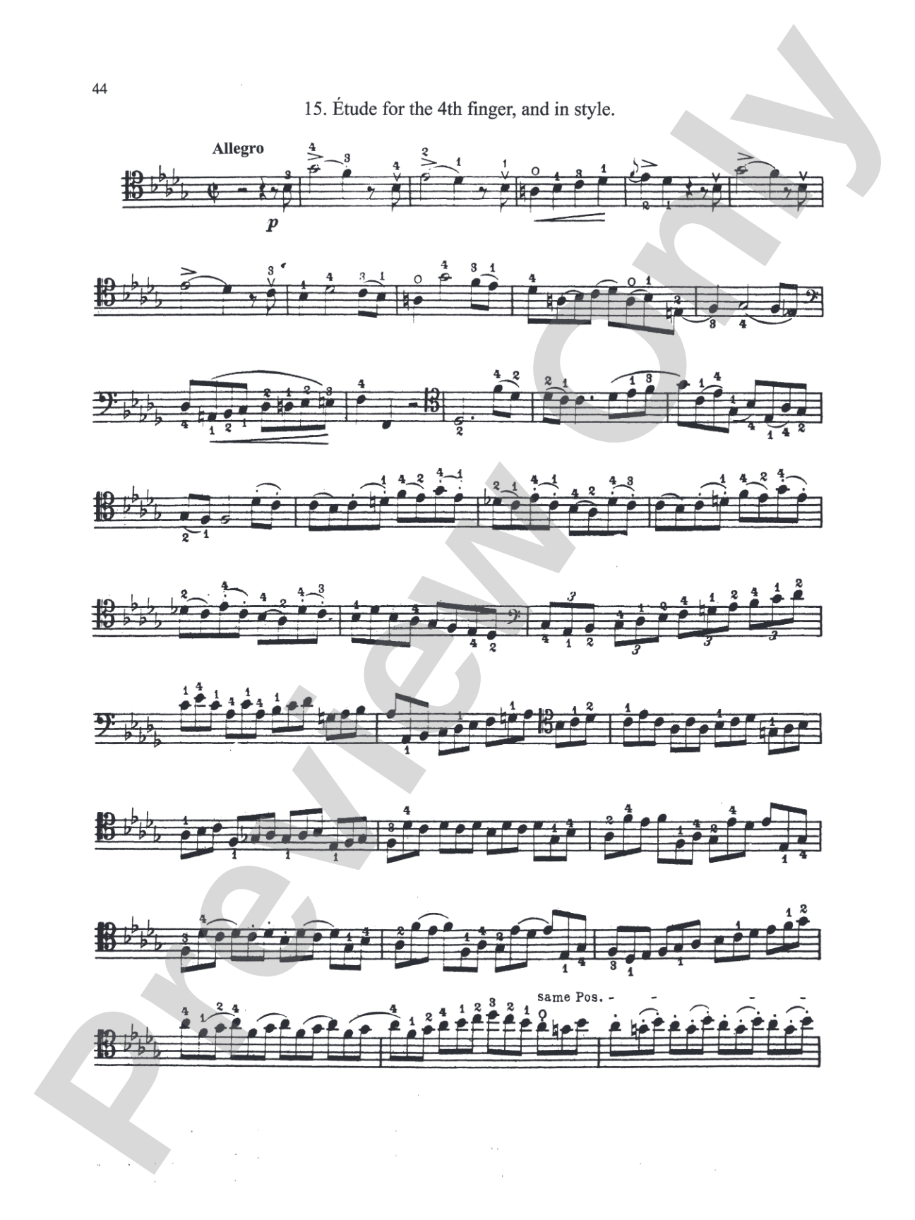 Duport: Twenty-one Etudes