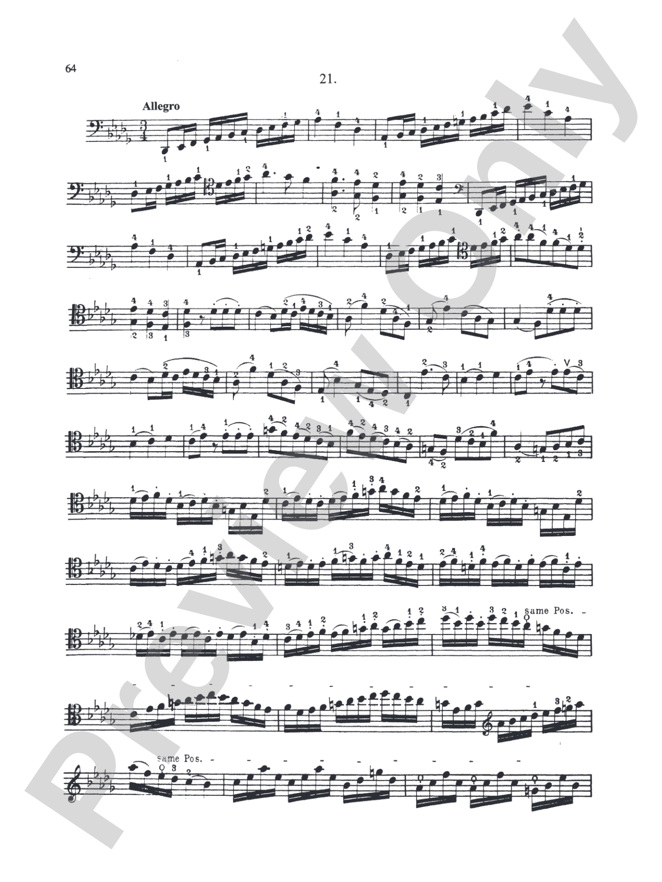 Duport: Twenty-one Etudes