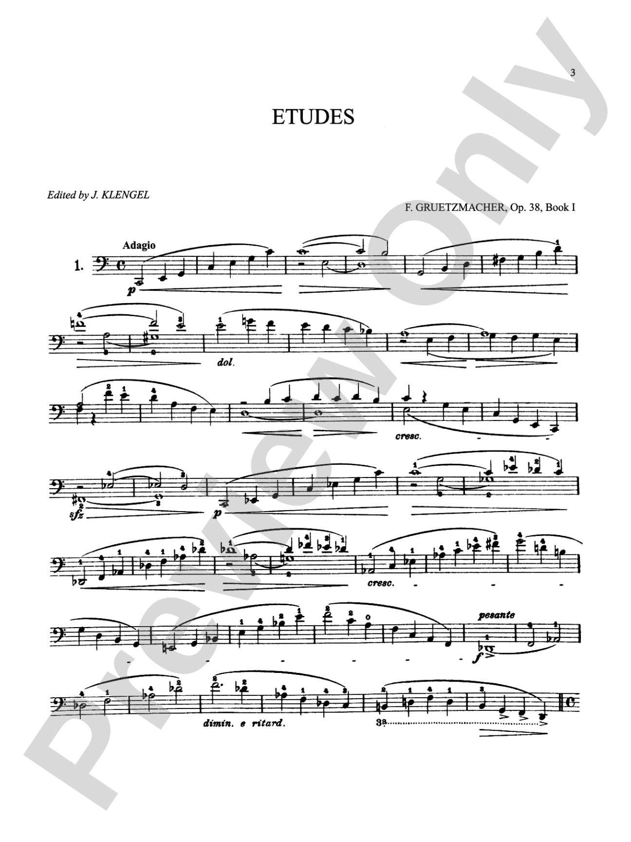 Grützmacher: Etudes, Op. 38: Cello Book